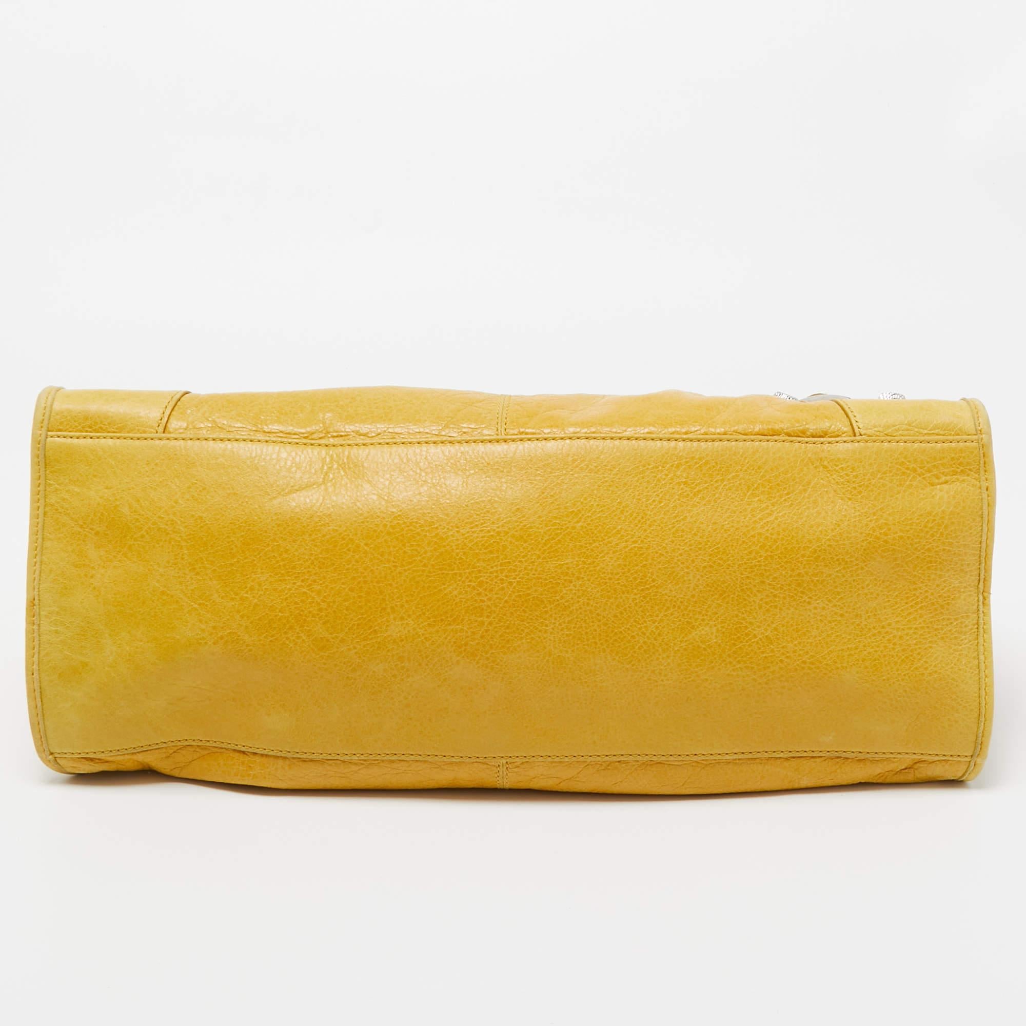 Balenciaga Yellow Leather SGH Part Time Tote 2