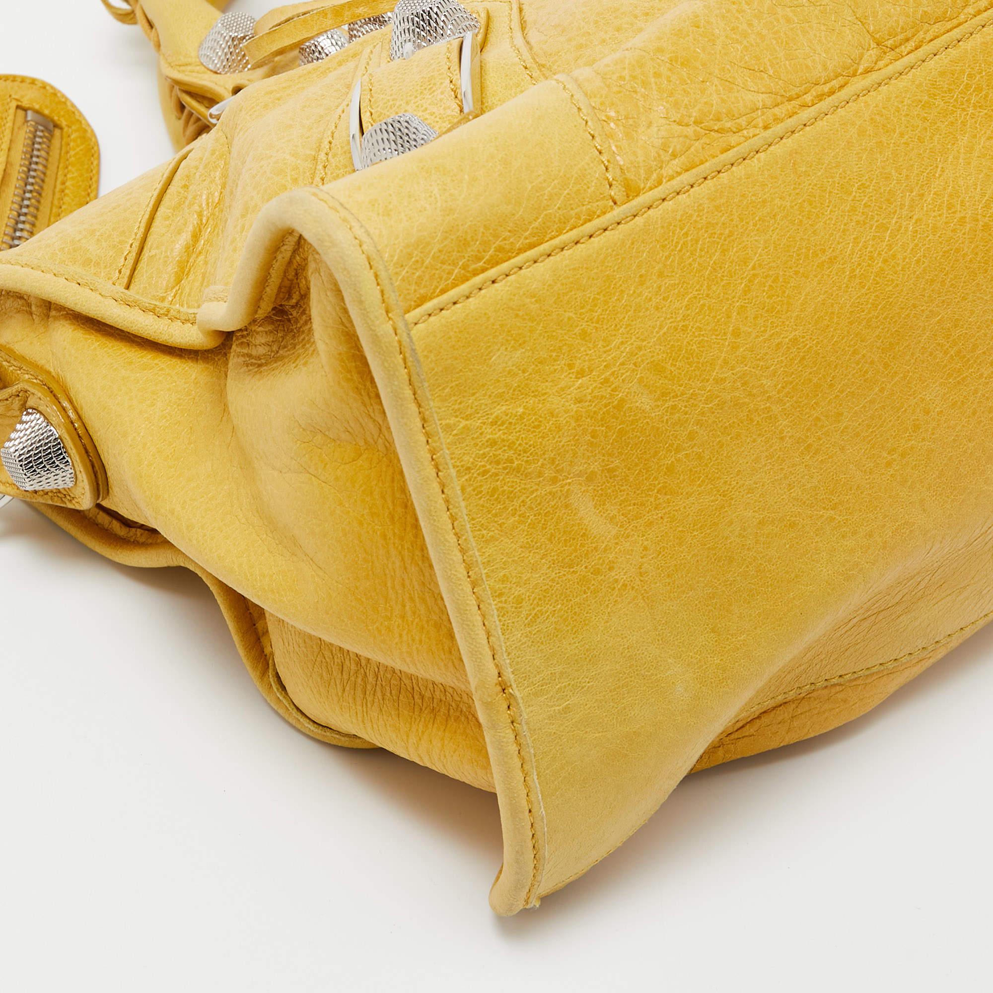 Balenciaga Yellow Leather SGH Part Time Tote 3