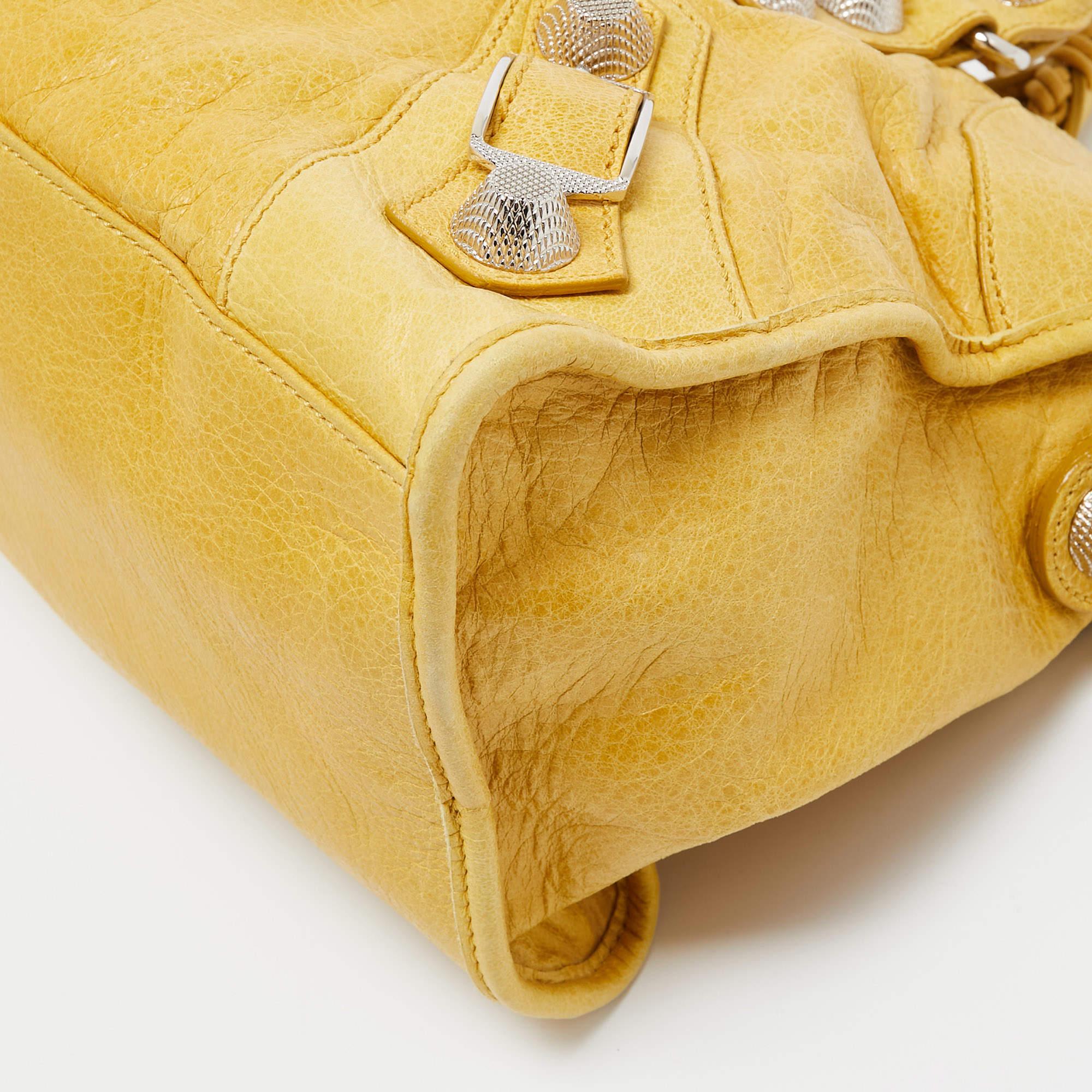 Balenciaga Yellow Leather SGH Part Time Tote 4