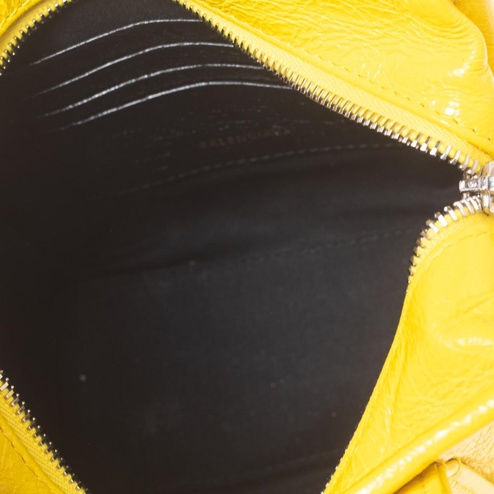 Balenciaga Yellow Leather XXS Bazaar Tote 2