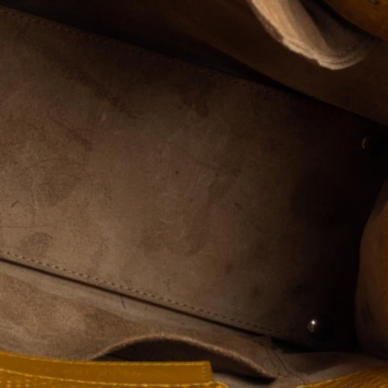 Balenciaga Yellow Python Mini Papier A4 Tote For Sale 2