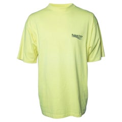 Balenciaga, yellow tshirt with logo