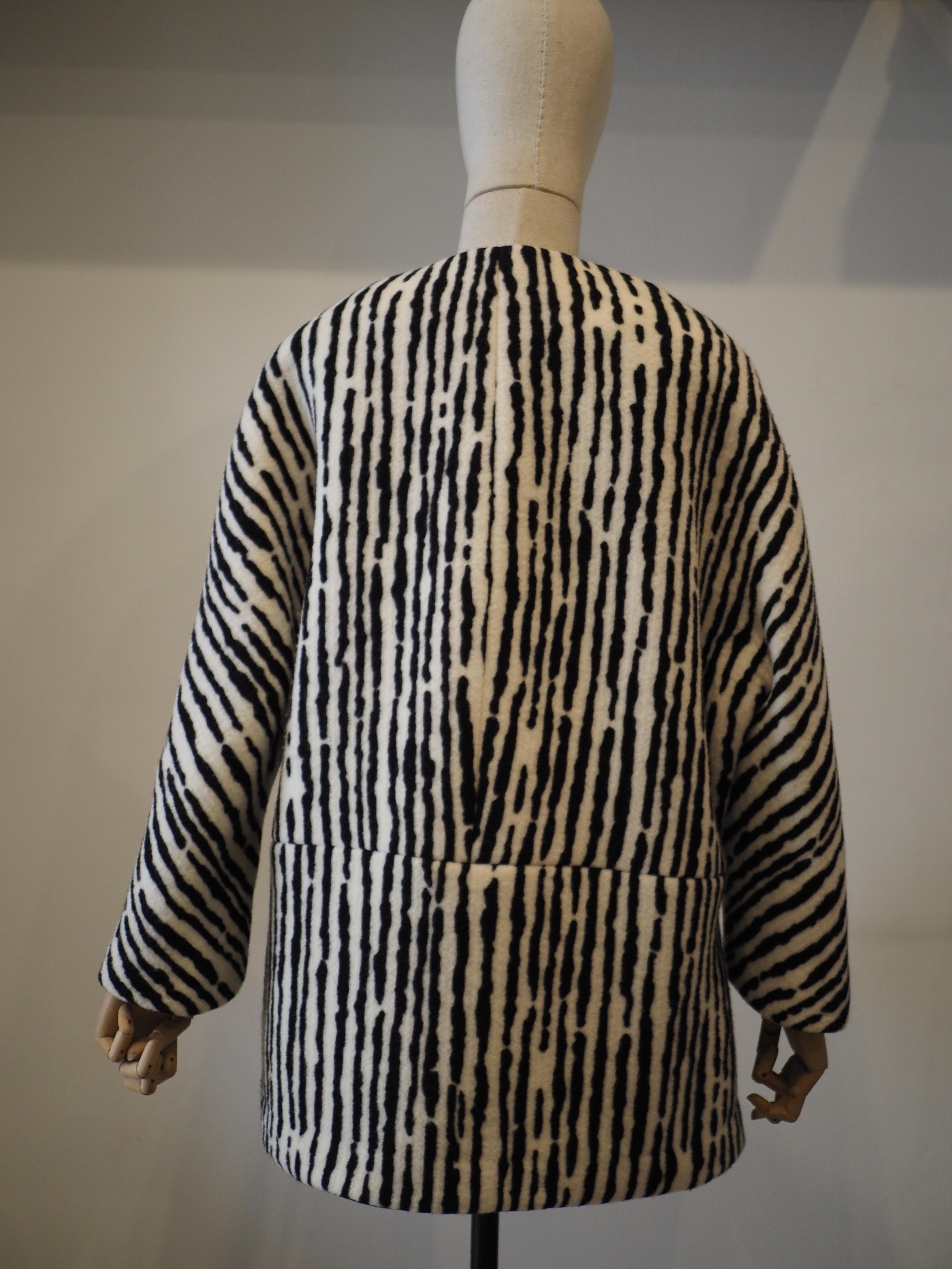 Balenciaga zebra coat For Sale 5