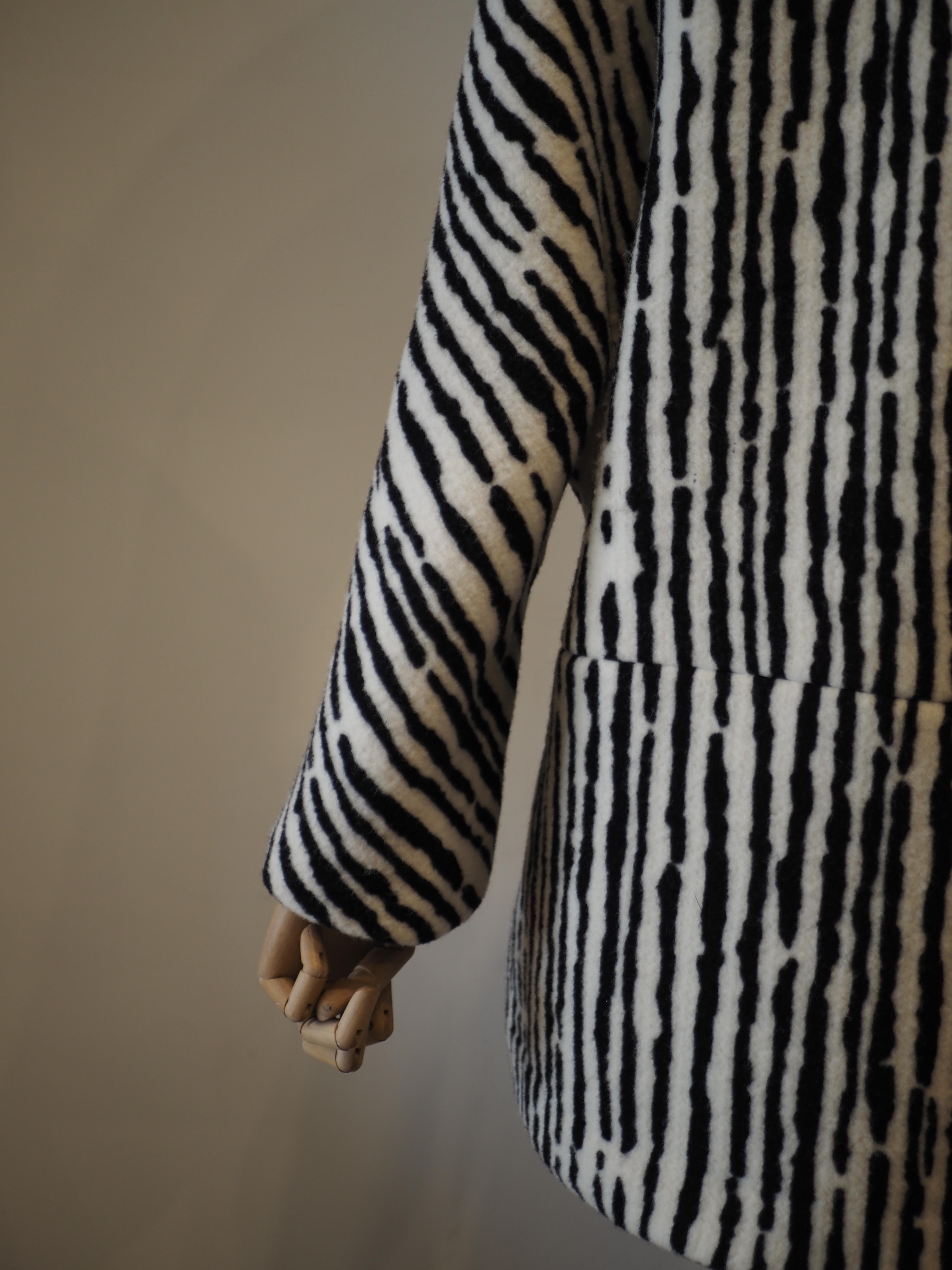 Balenciaga zebra coat For Sale 6