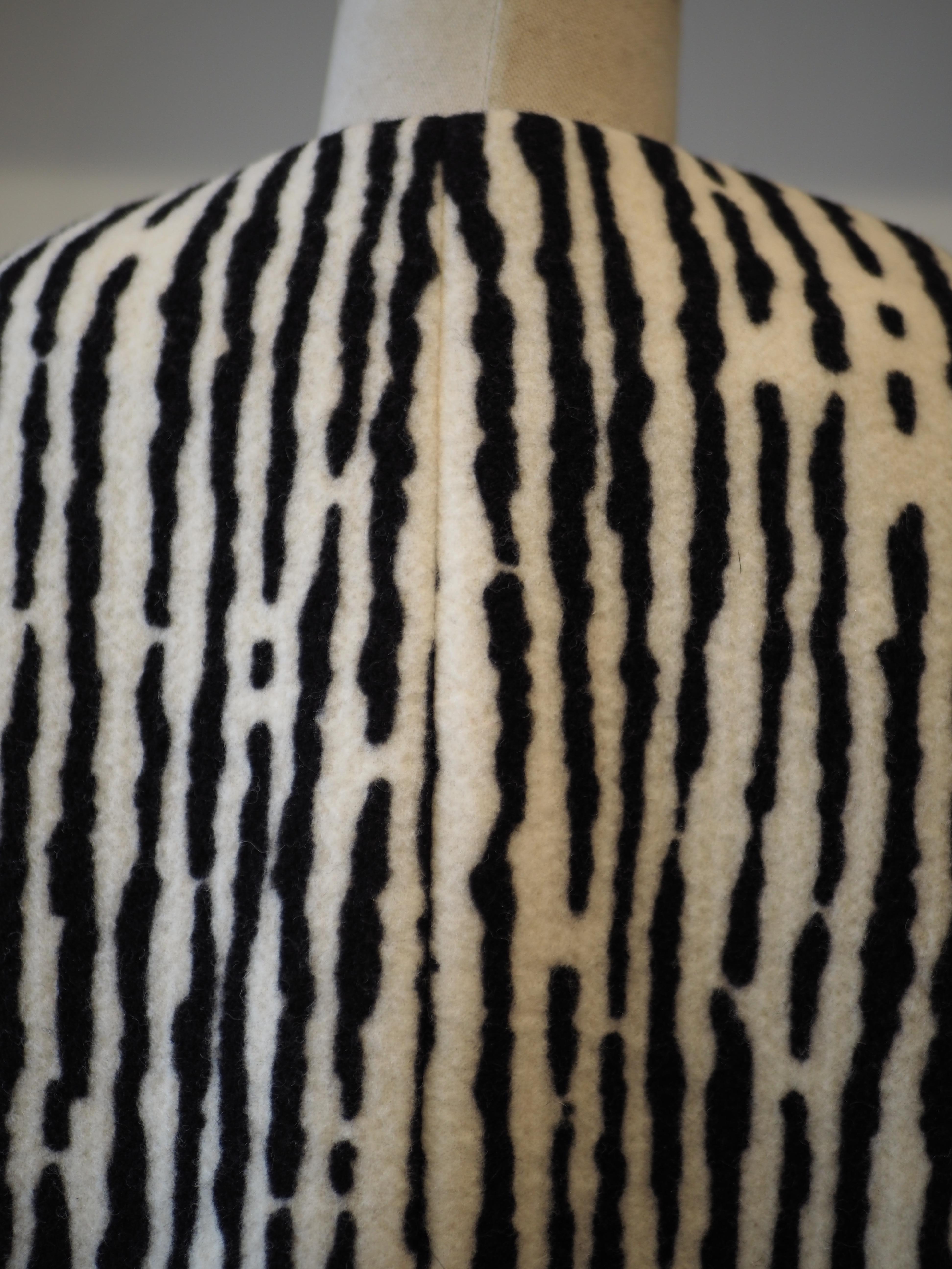 Balenciaga zebra coat For Sale 7