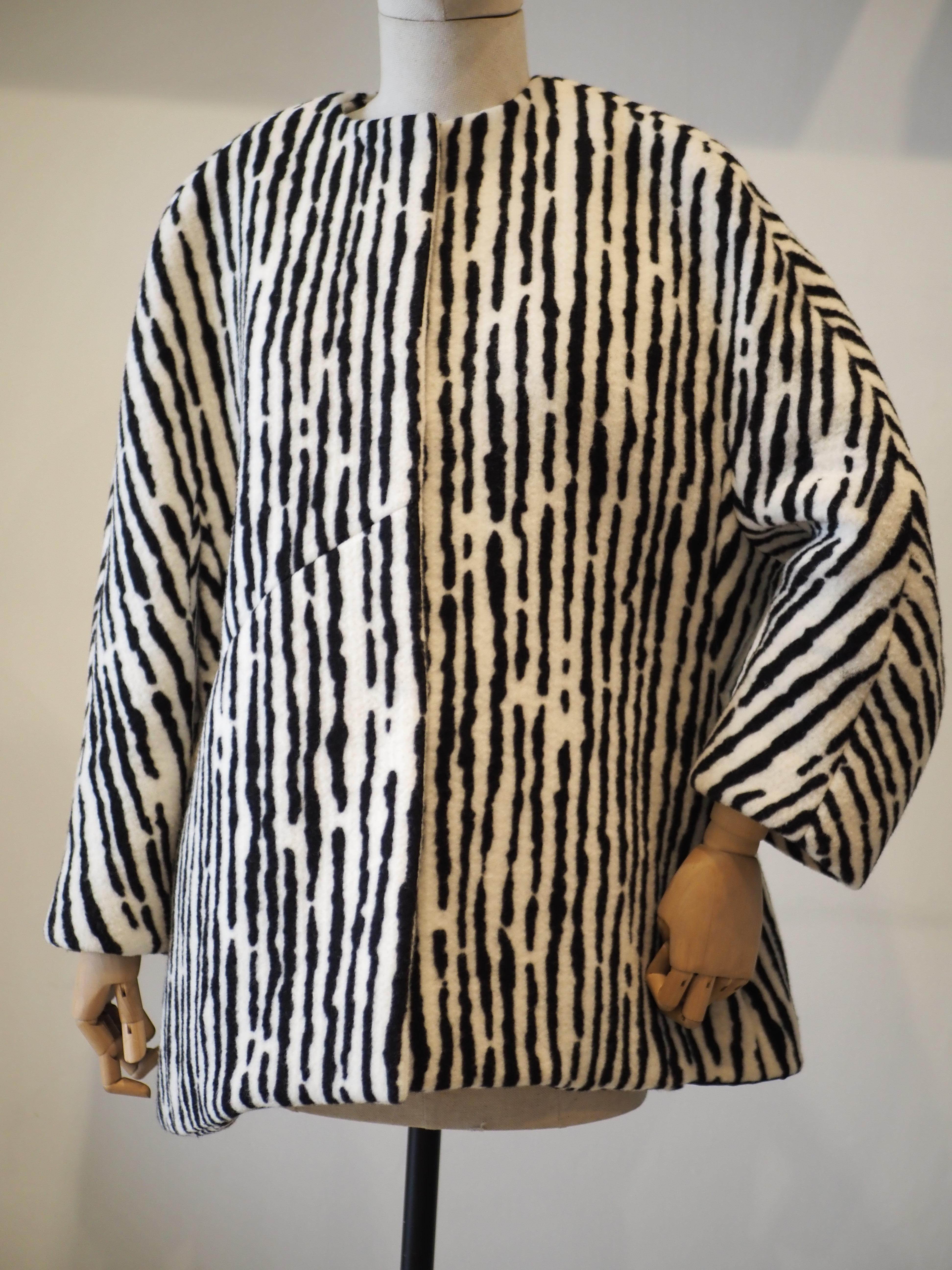 Balenciaga zebra coat For Sale 8