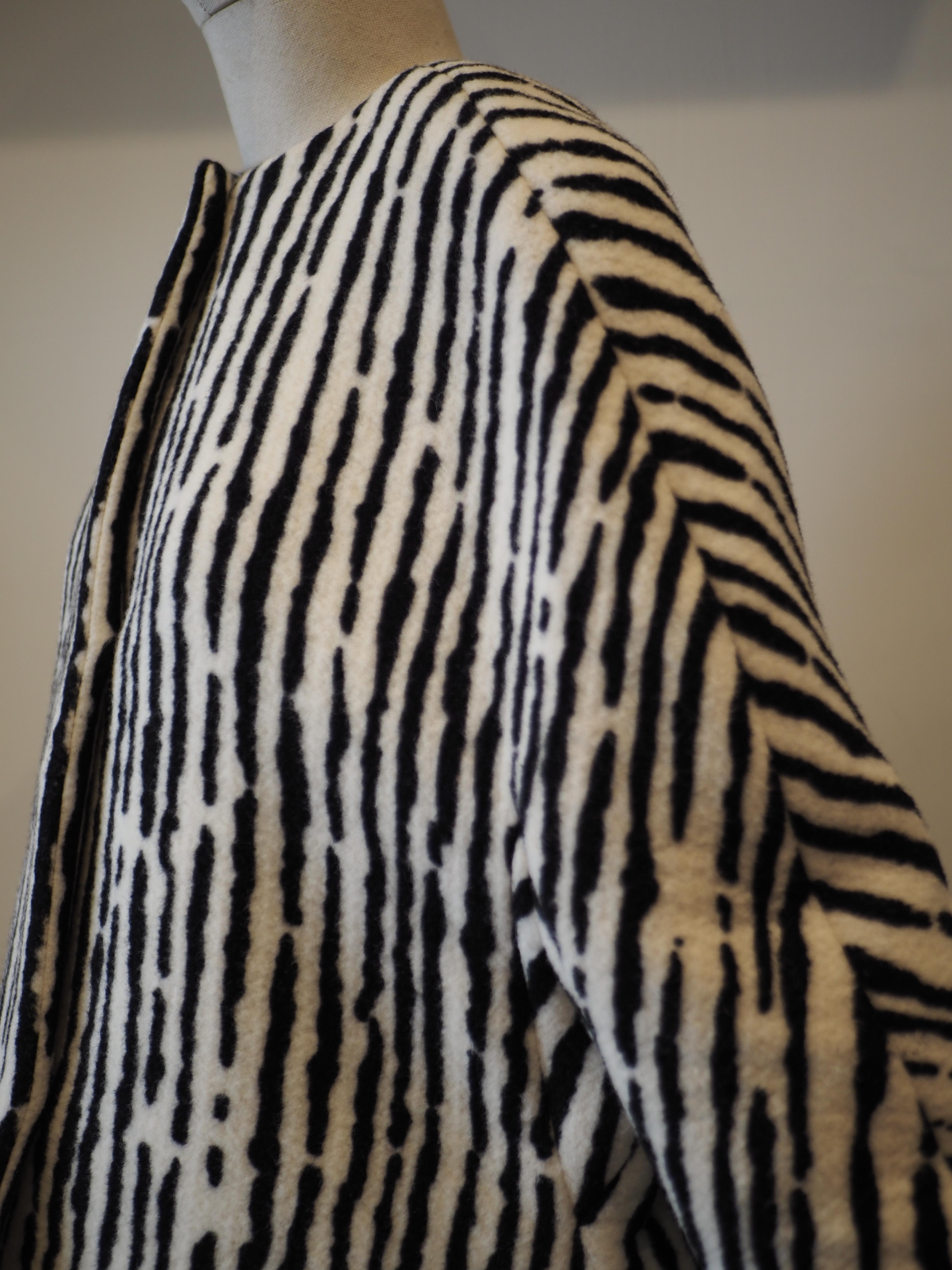 Women's or Men's Balenciaga zebra coat For Sale