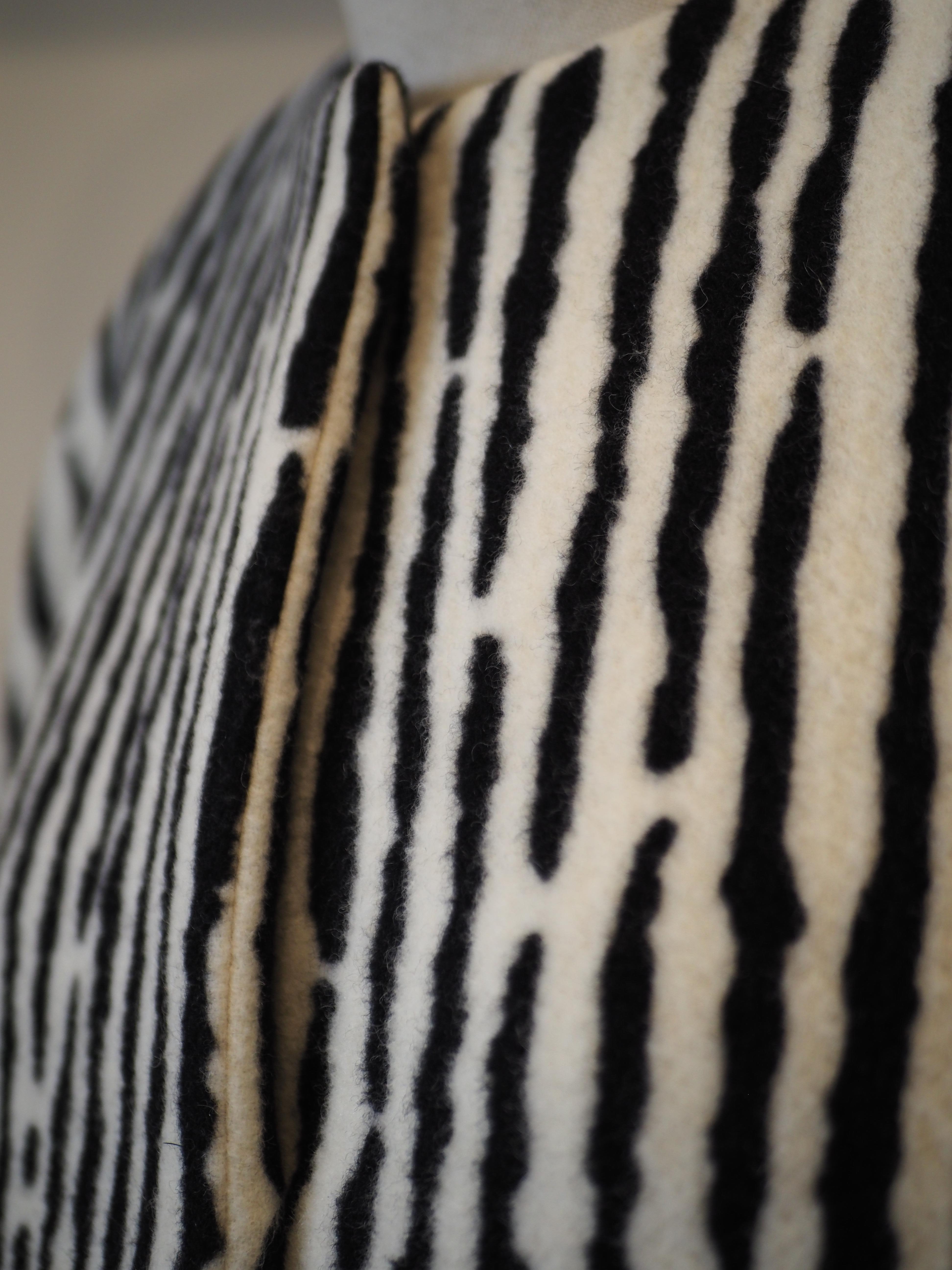 Balenciaga zebra coat For Sale 1