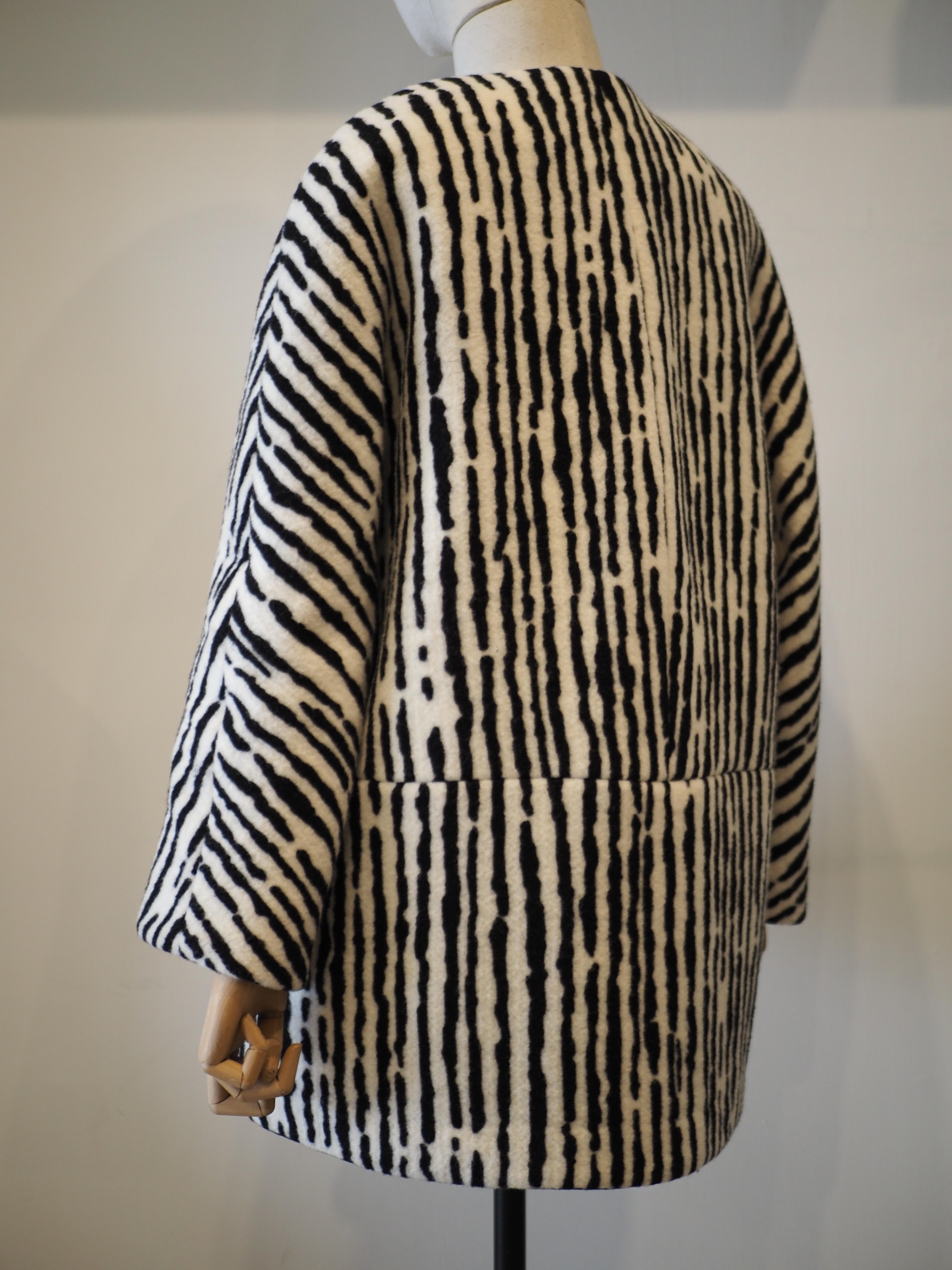 Balenciaga zebra coat For Sale 2