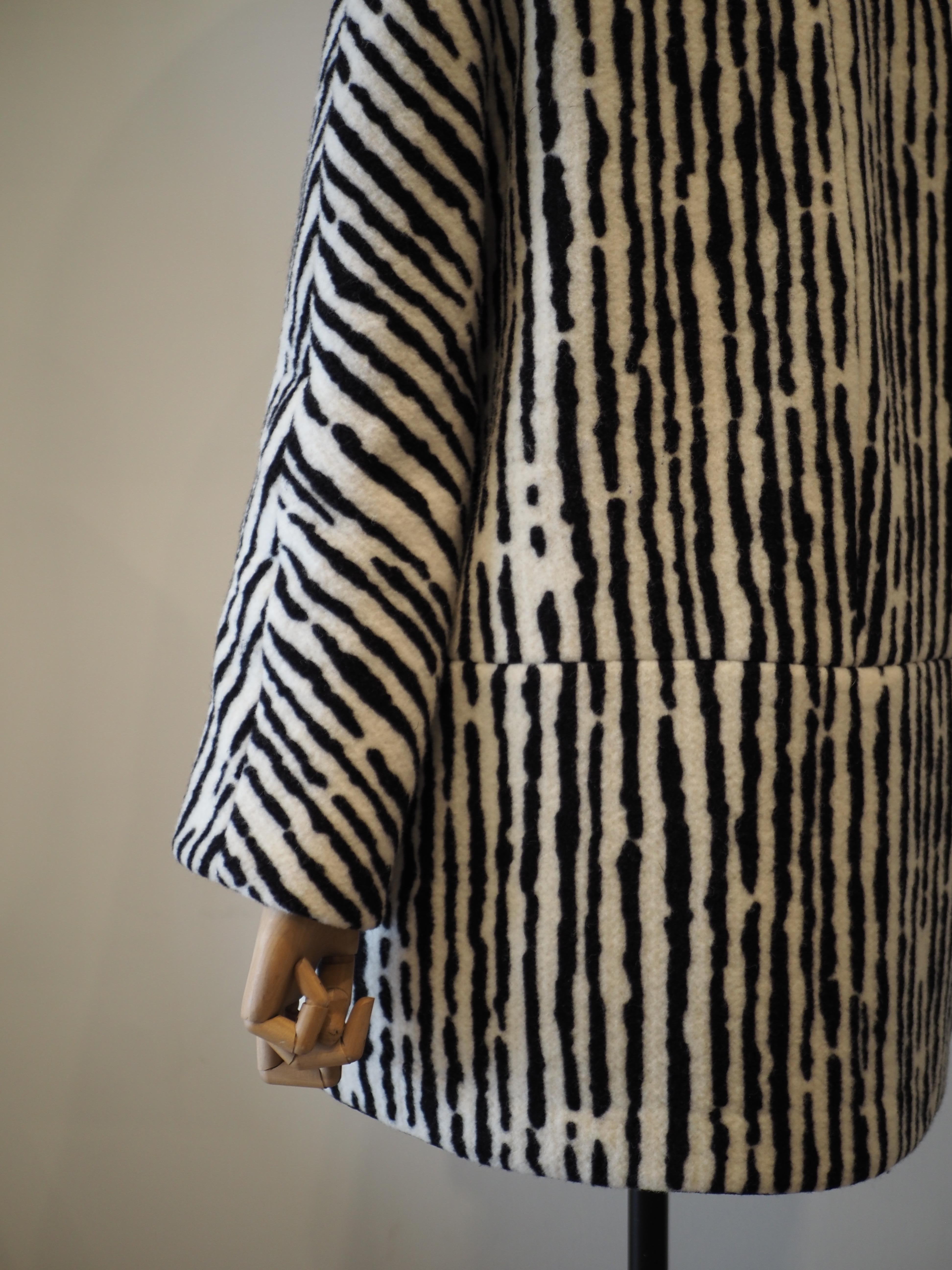 Balenciaga zebra coat For Sale 3