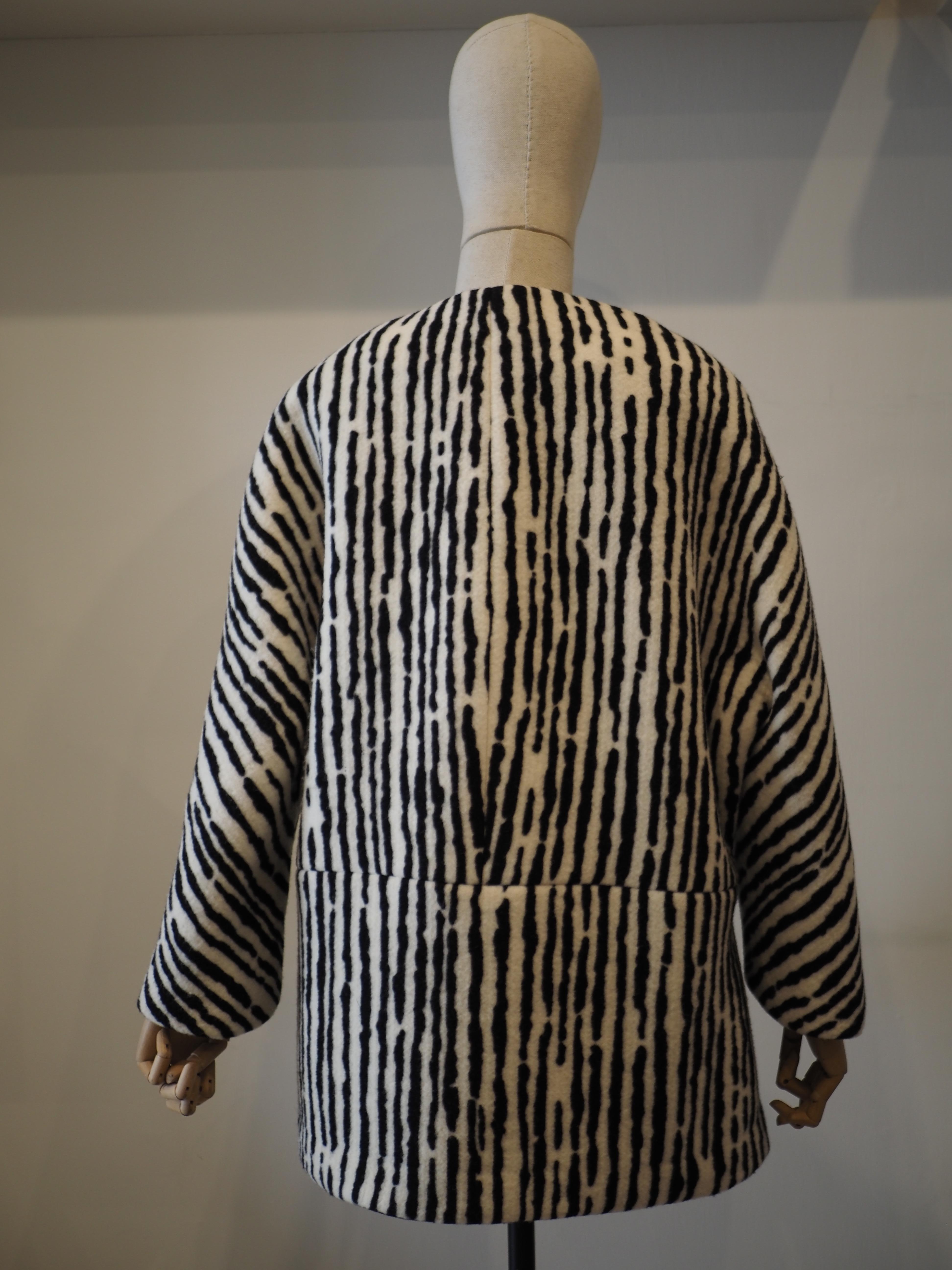 Balenciaga zebra coat For Sale 4