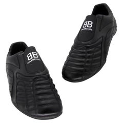 Balenciaga Zen 46 Gesteppte Leder Herren Turnschuhe BG-1005-0001