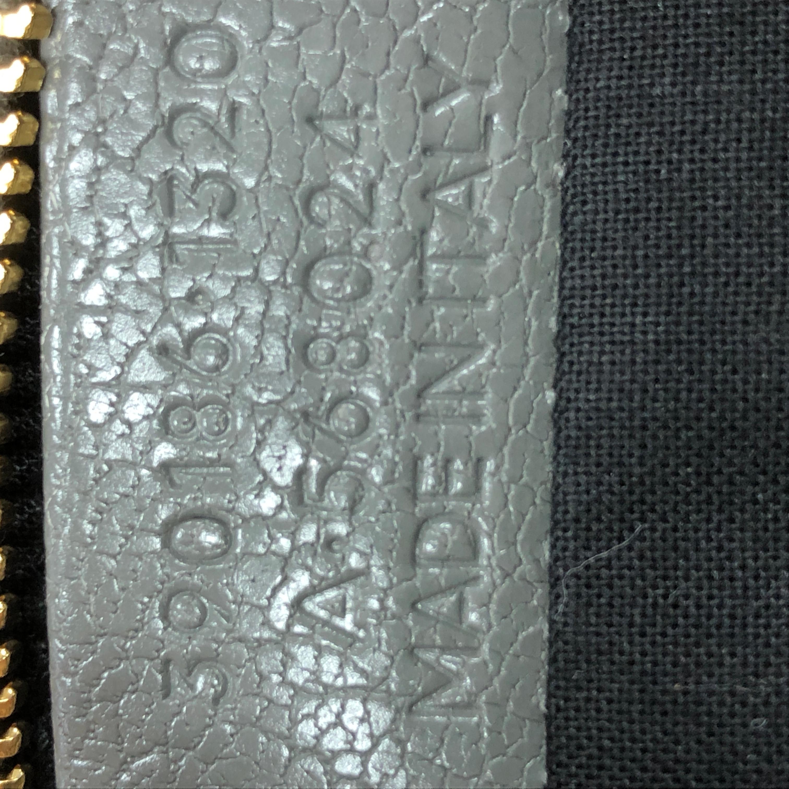 Women's Balenciaga Zip Around Classic Metallic Edge Clutch Leather Medium Gray