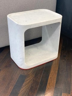 Baleri Carrara Marble Plato Side Table or Stool