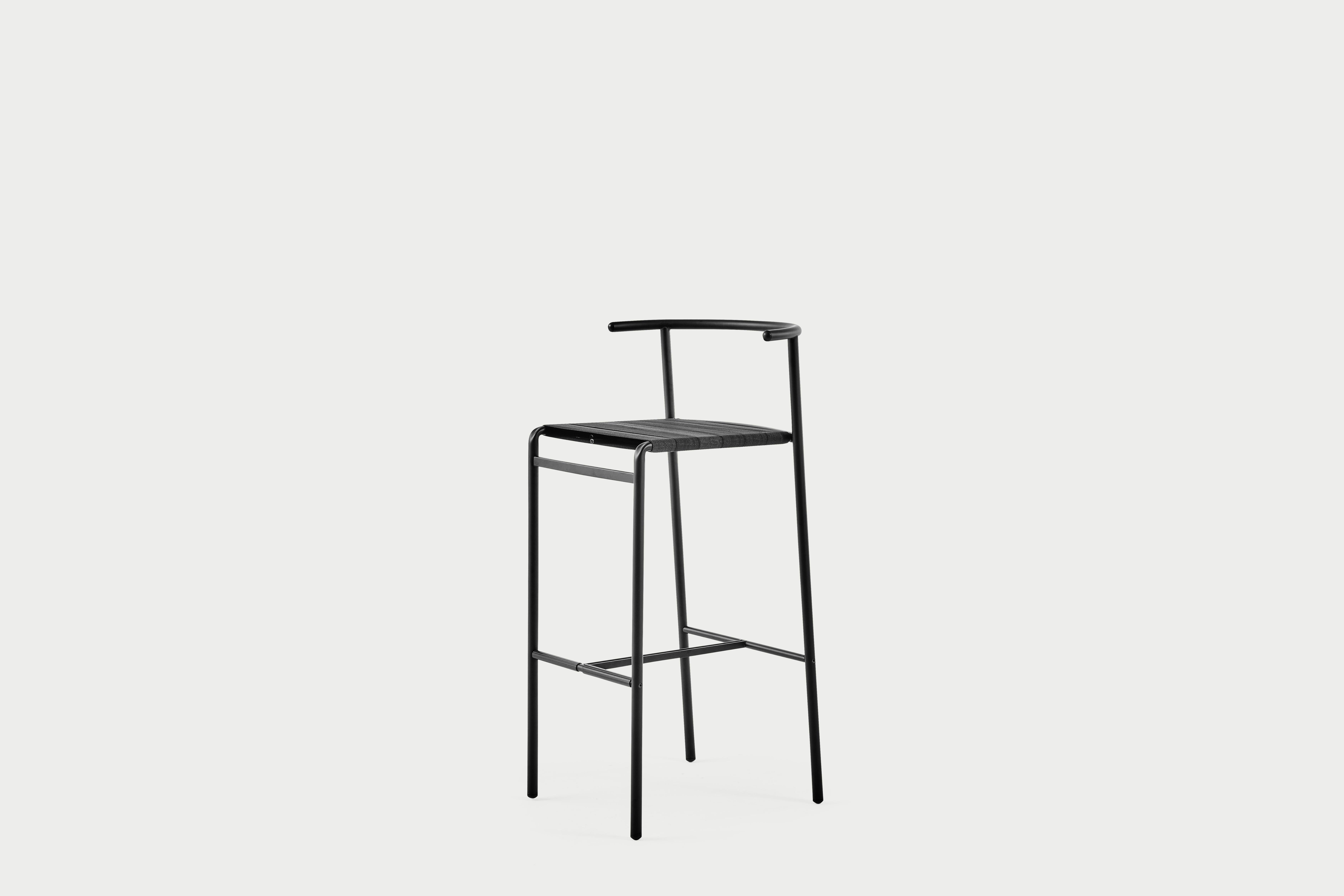 Baleri Italia Cafè Chair Bar Stool Steel by Philippe Starck For Sale 1