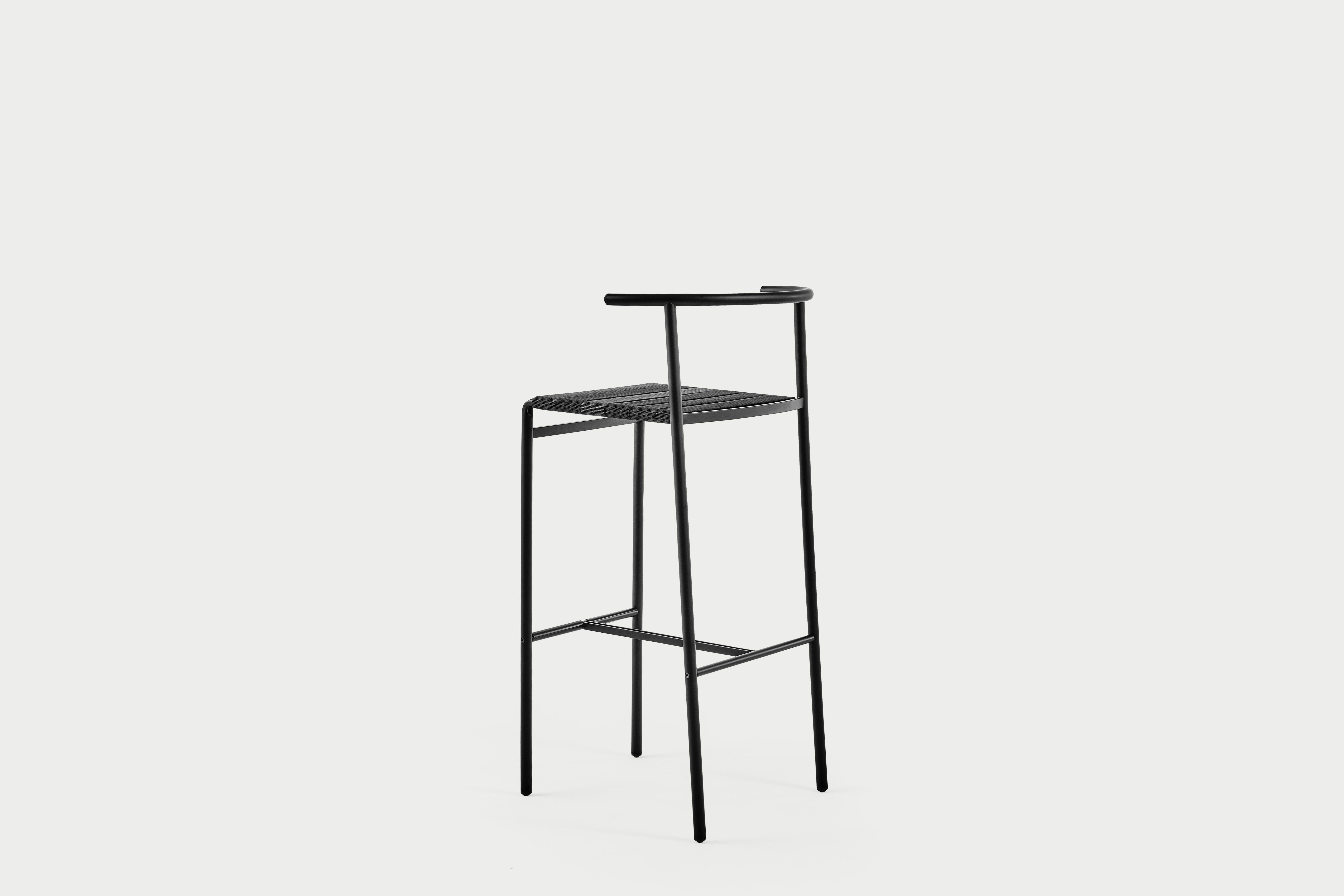 Baleri Italia Cafè Chair Bar Stool Steel by Philippe Starck For Sale 2