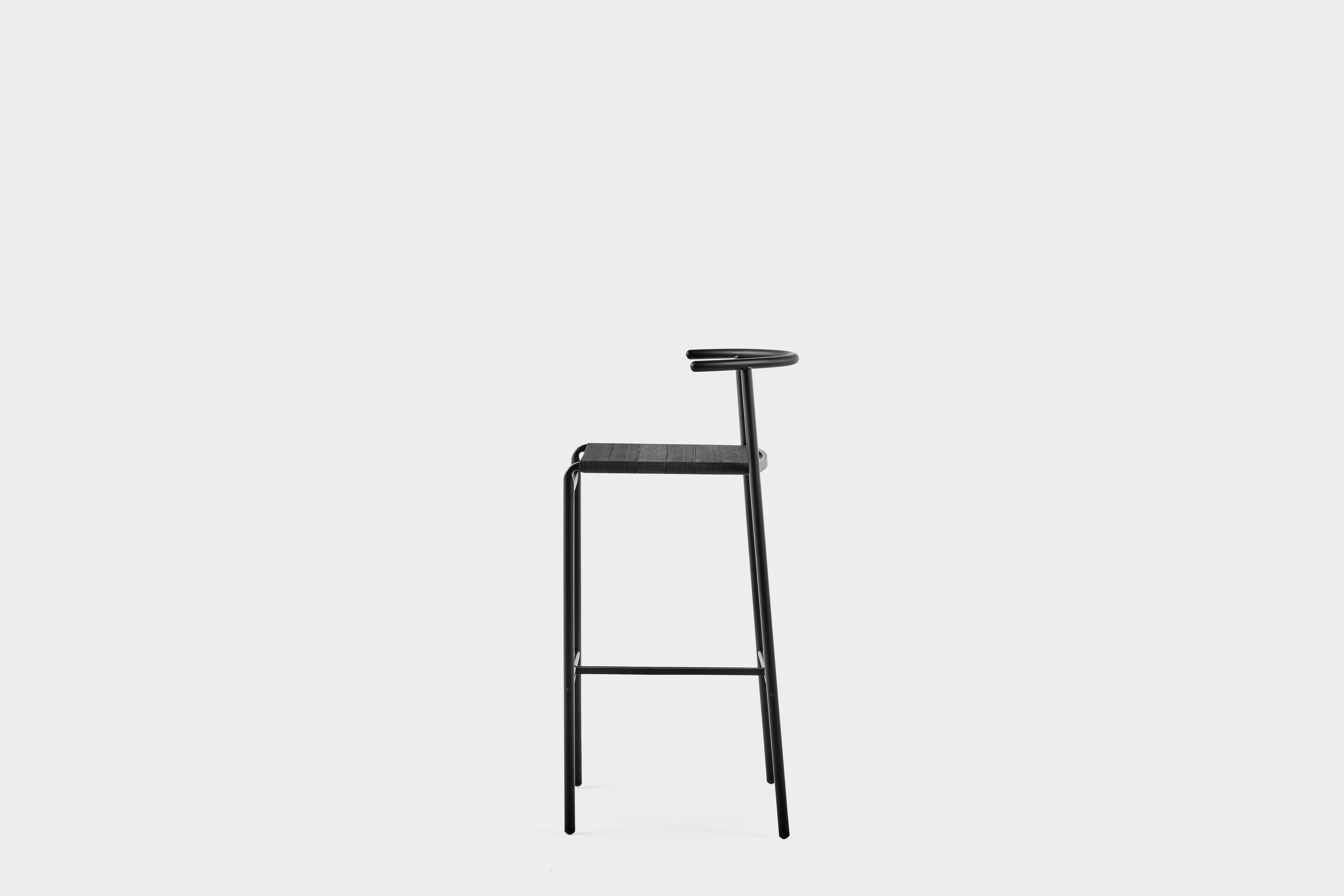 Baleri Italia Cafè Chair Bar Stool Steel by Philippe Starck For Sale 3