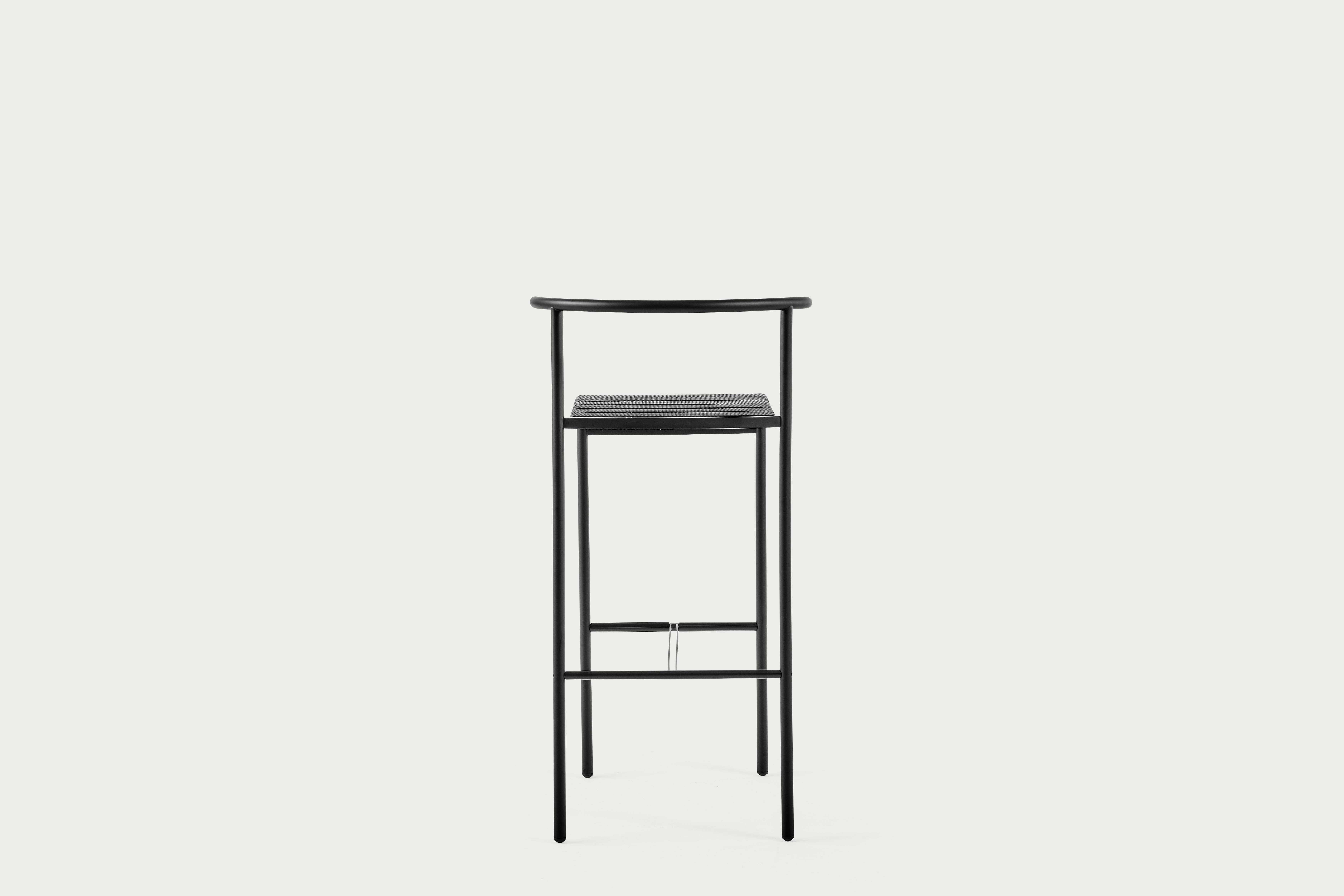 Baleri Italia Cafè Chair Bar Stool Steel by Philippe Starck For Sale 4