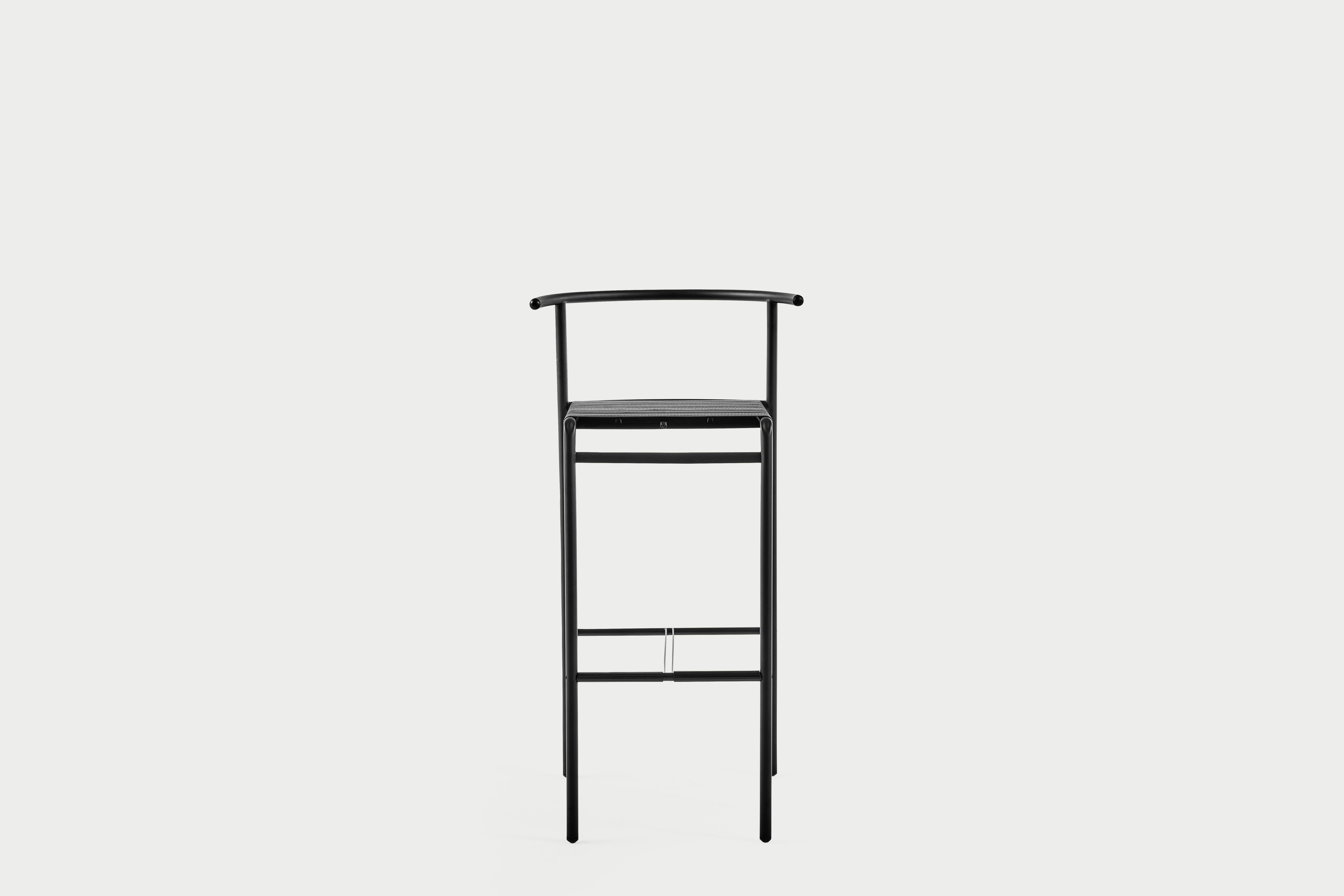 Contemporary Baleri Italia Cafè Chair Bar Stool Steel by Philippe Starck For Sale