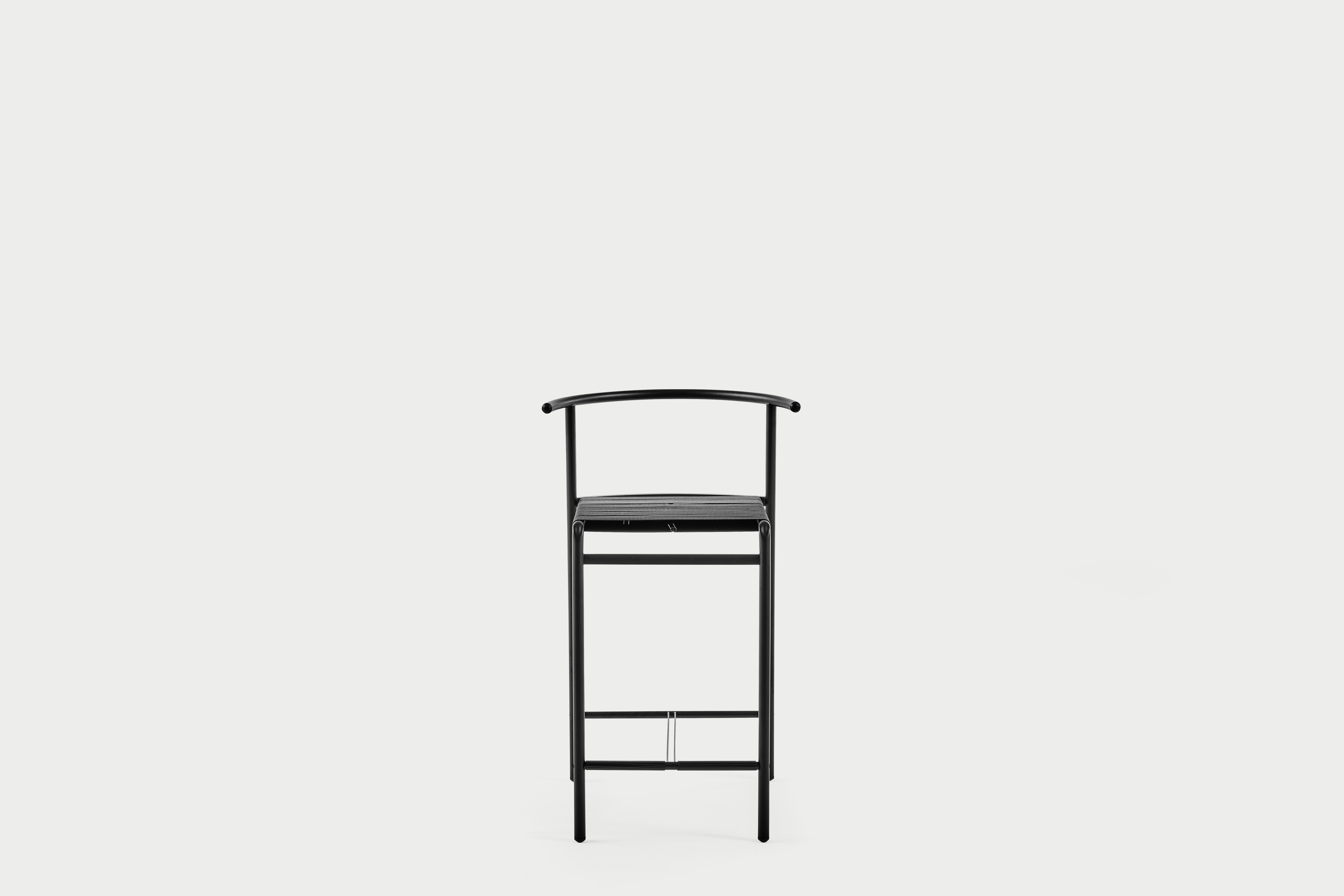 Steel Baleri Italia Café Chair Kitchen Stool by Philippe Starck For Sale