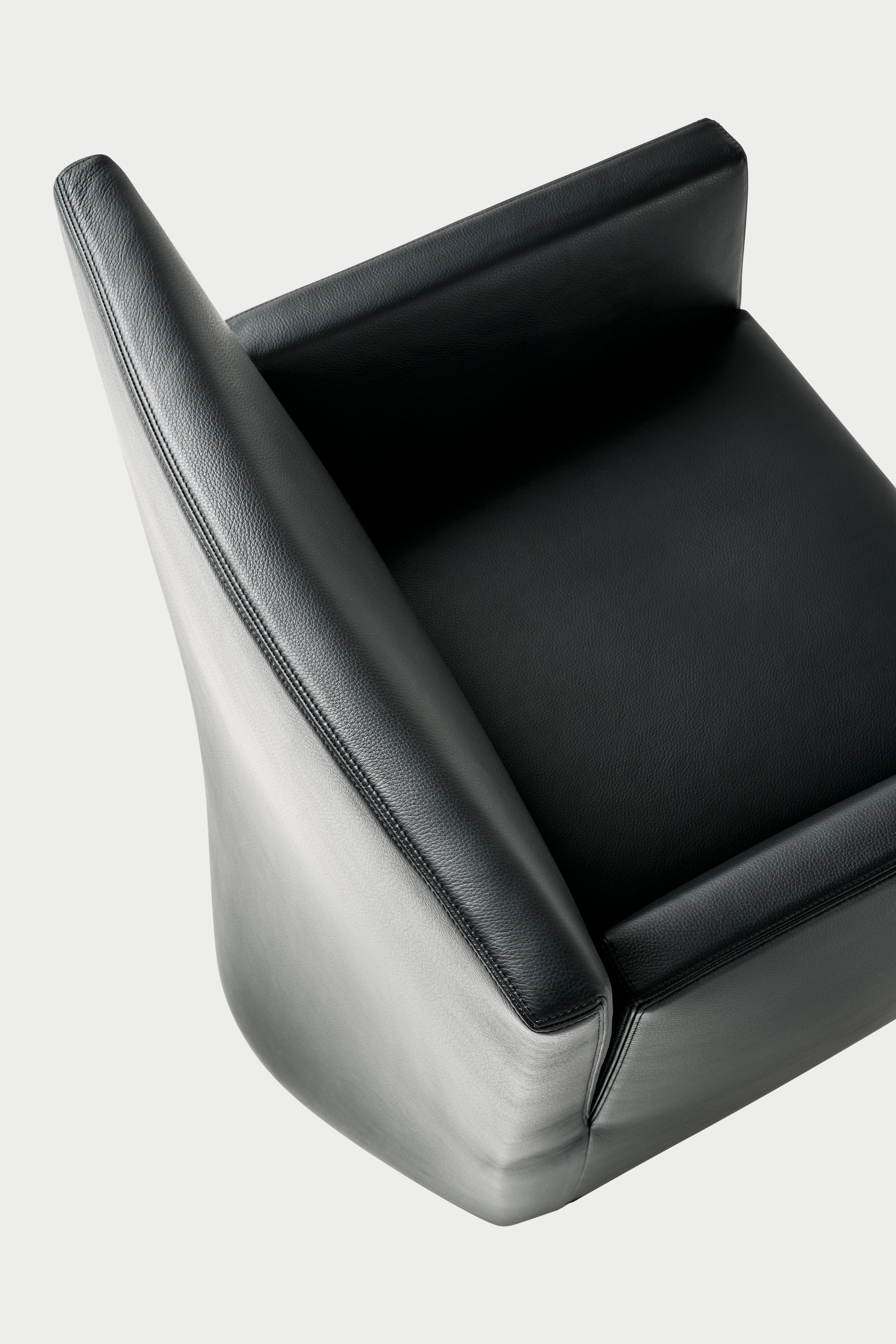 Baleri Italia Caprichair Armchair in leather by Hannes Wettstein in vendita 2