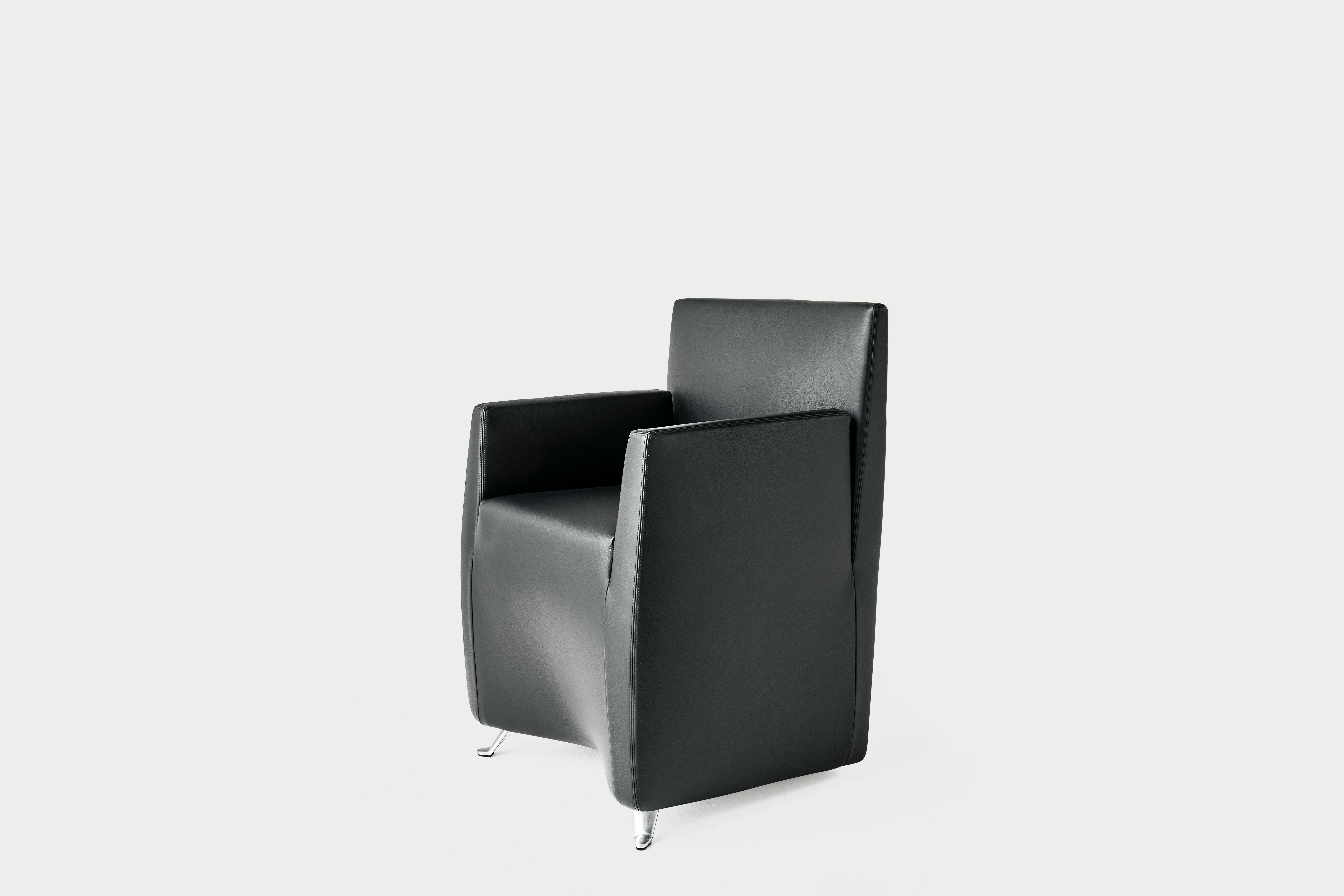 Baleri Italia Caprichair Armchair in leather by Hannes Wettstein in vendita 5