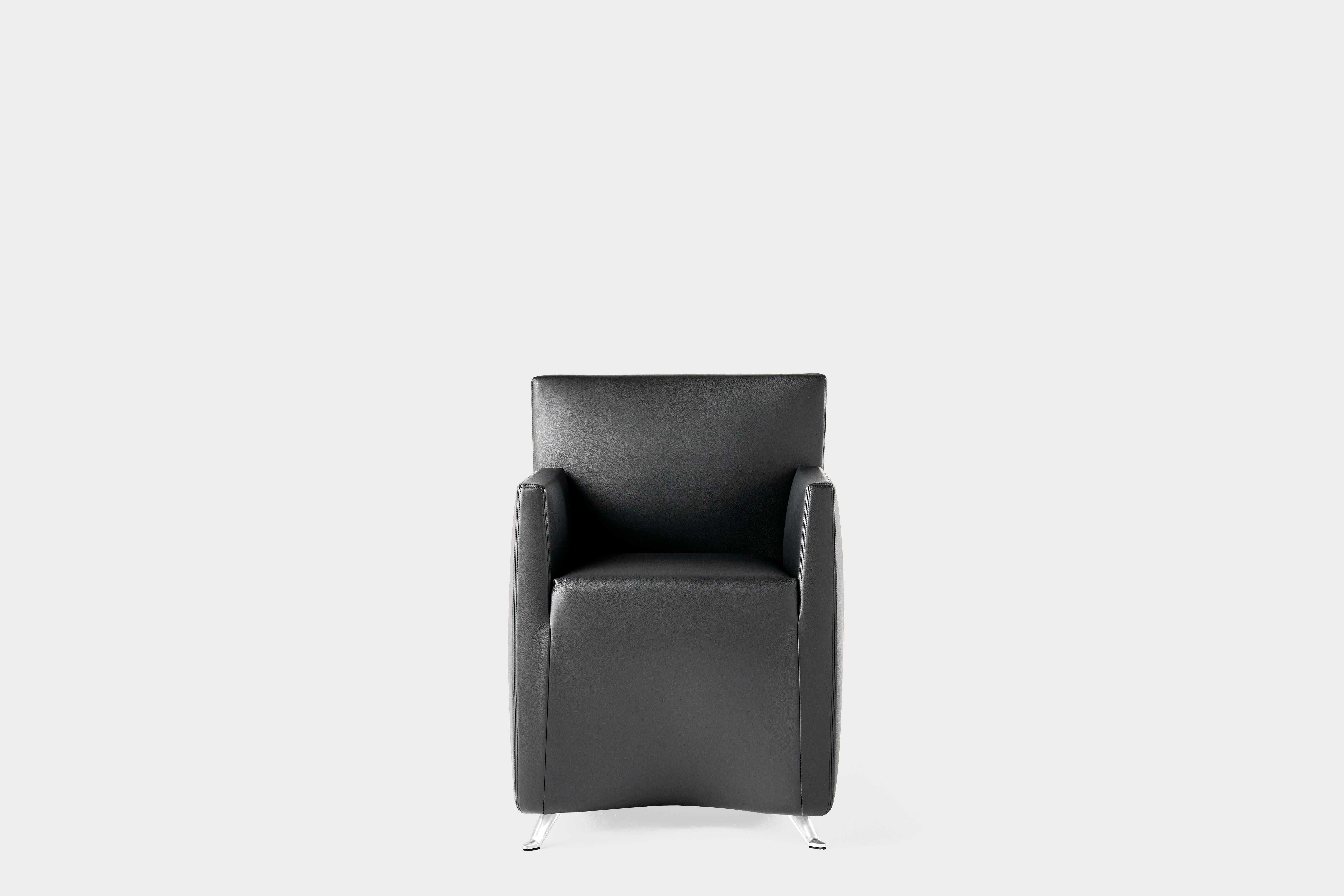 Italian Baleri Italia Caprichair Armchair in leather by Hannes Wettstein in vendita