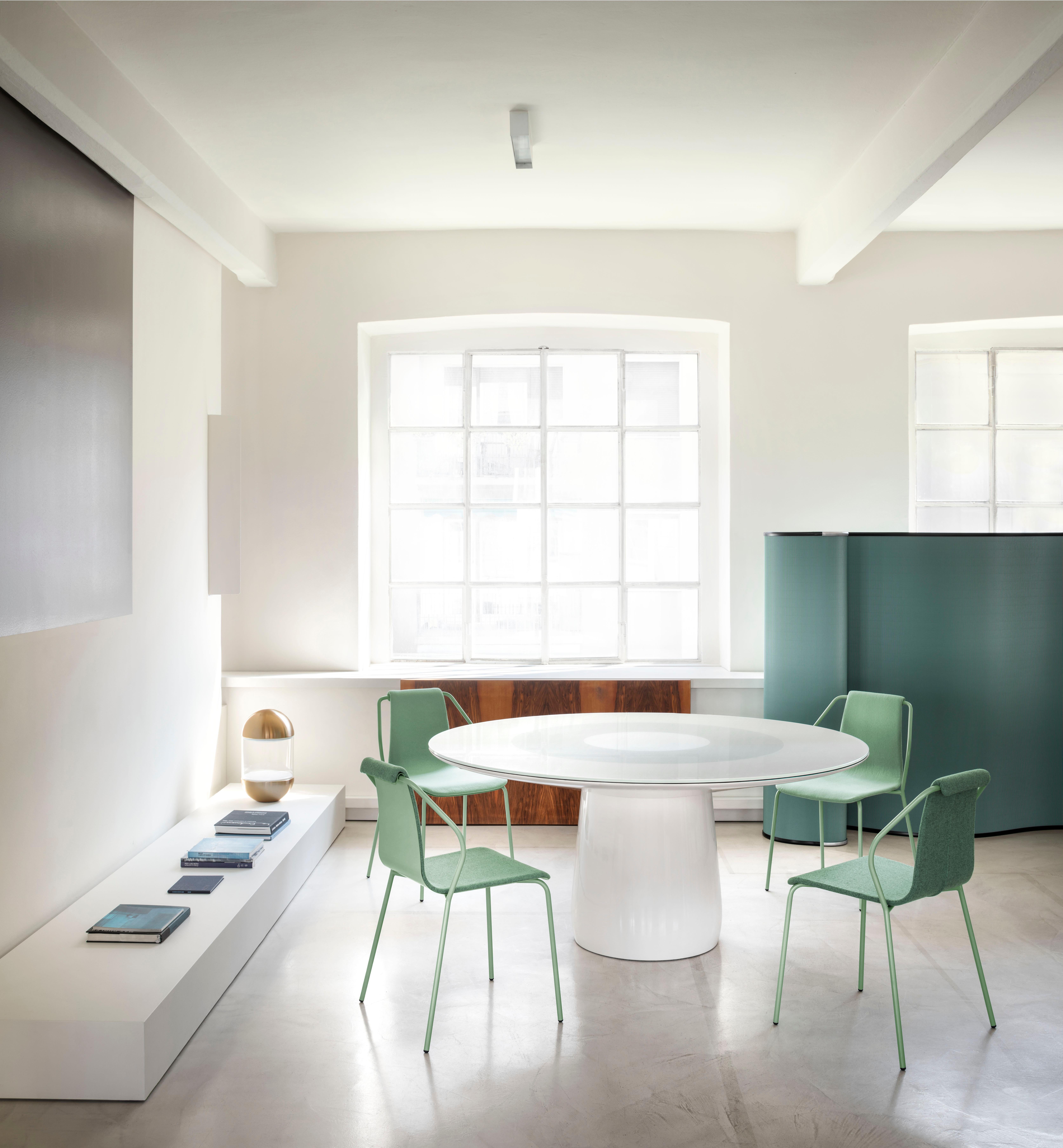 Modern Baleri Italia Donna Indoor Chair in Green Fabric by Studio Irvine For Sale