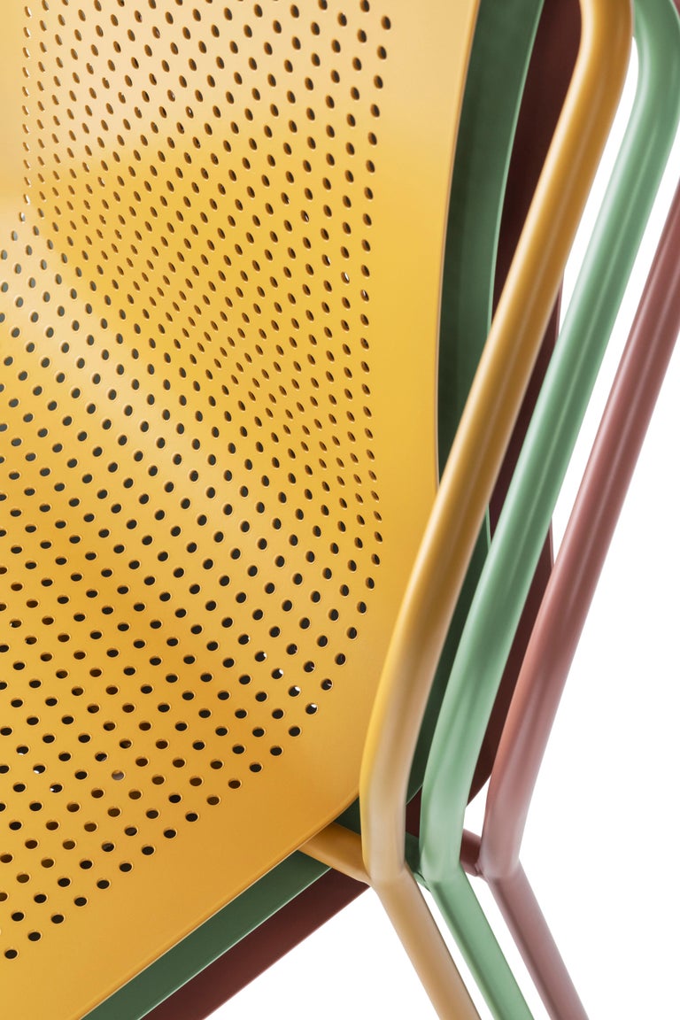 Baleri Italia Donna Outdoor Chair in Red Steel by Studio Irvine For ...
