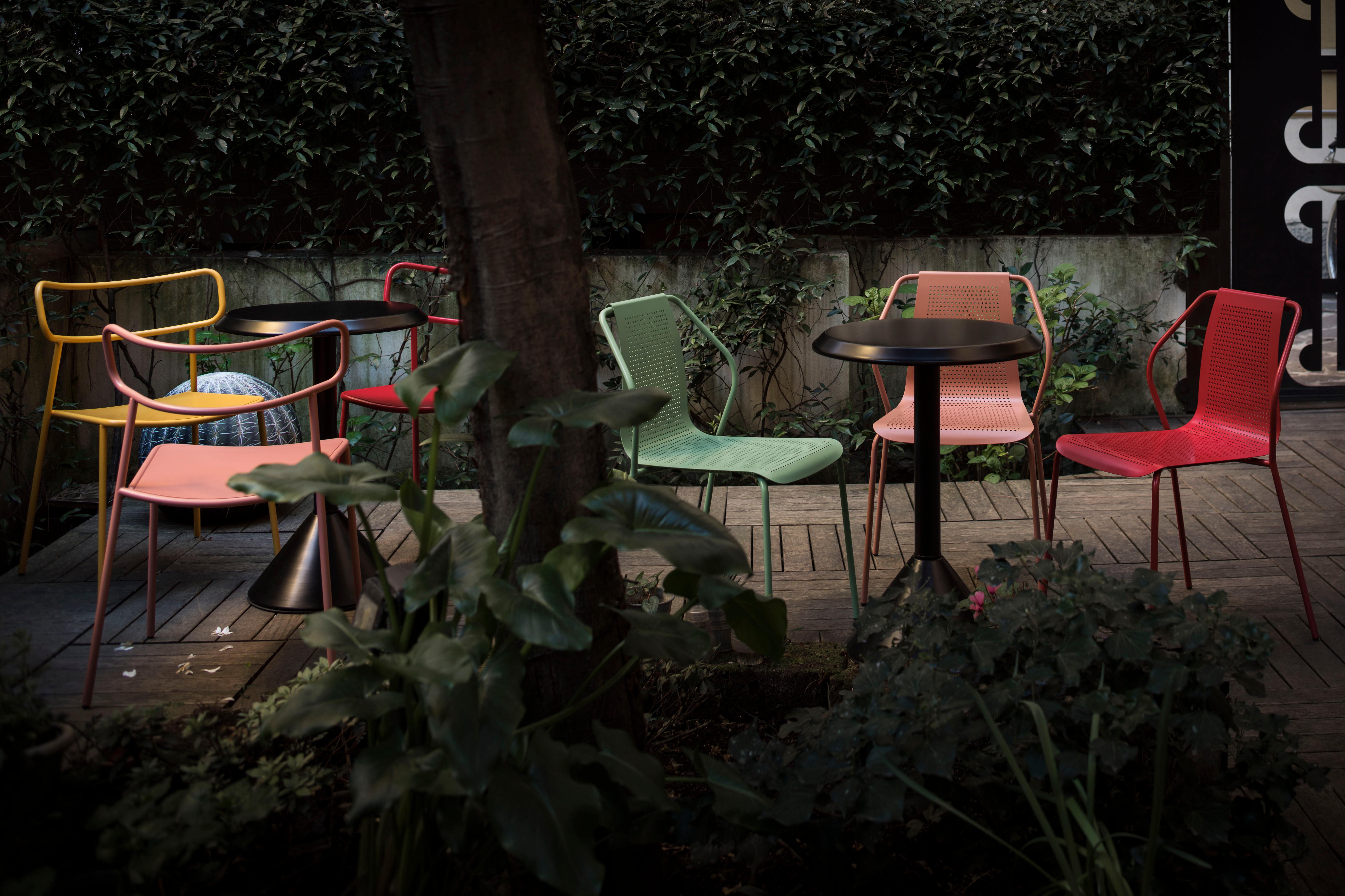 Modern Baleri Italia Donna Outdoor Chair in Red Steel by Studio Irvine For Sale