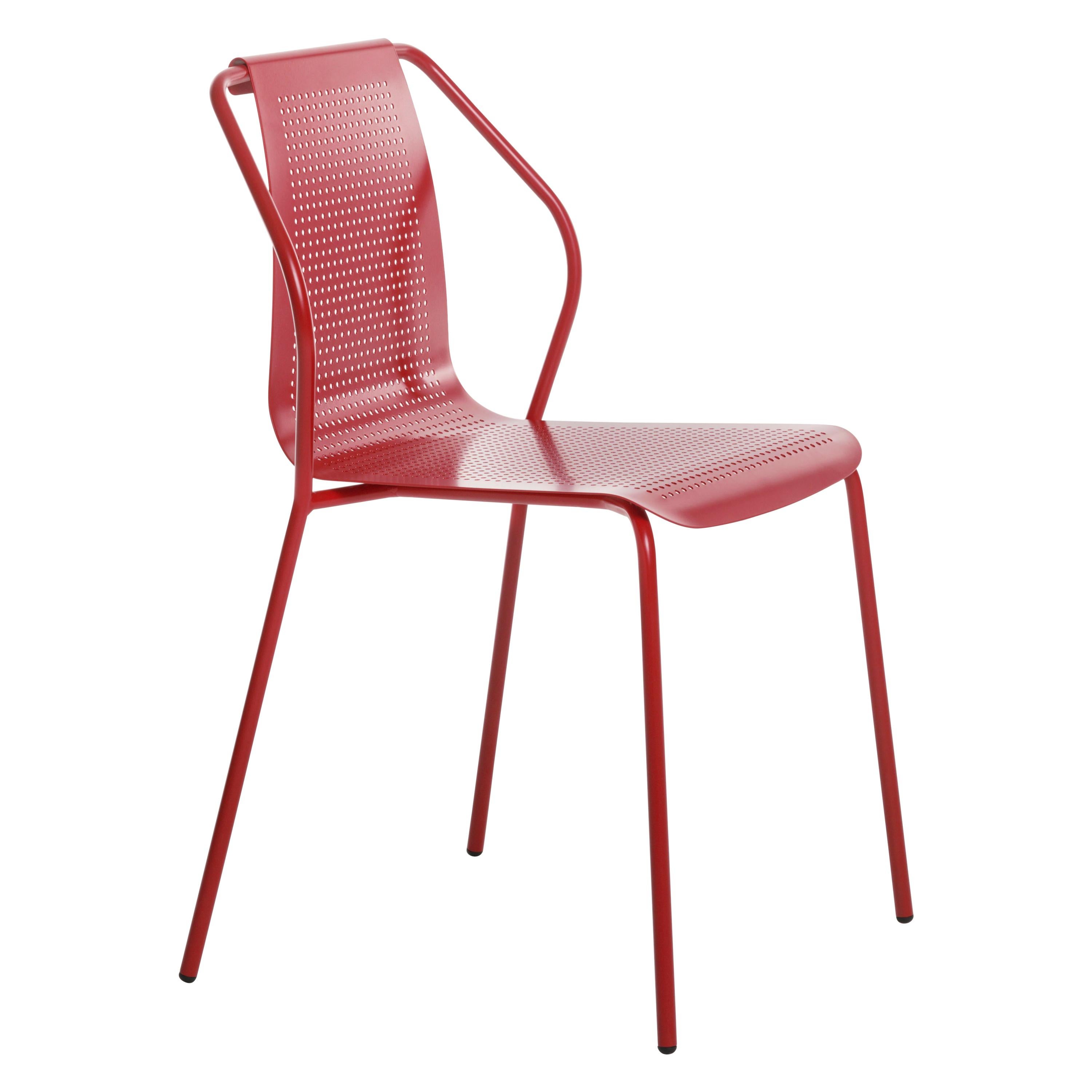 Baleri Italia Donna Outdoor Chair in Red Steel by Studio Irvine