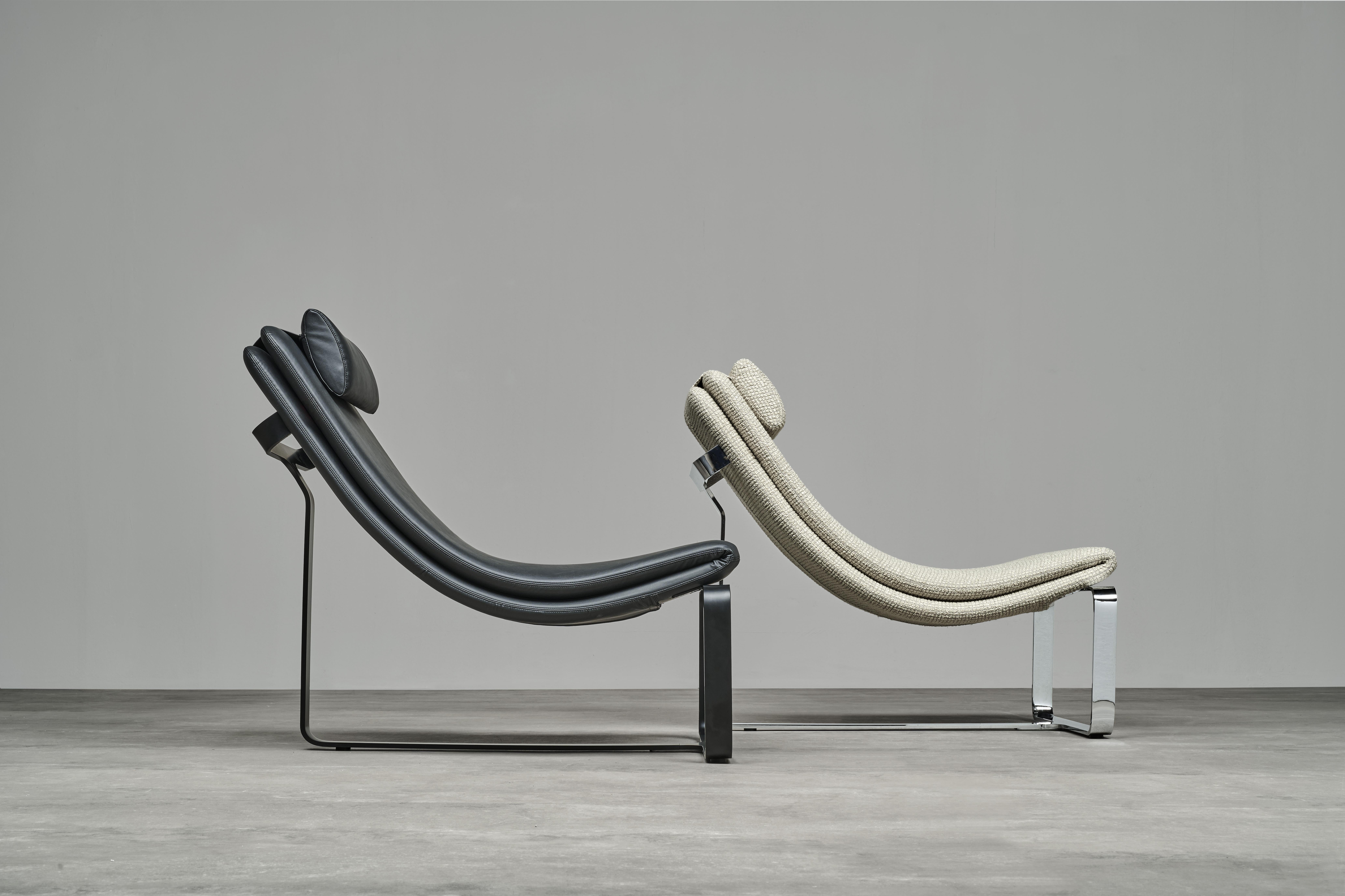 Baleri Italia Flipt Armchair/Chaise Longue in leather or fabric by Jeff Miller For Sale 9
