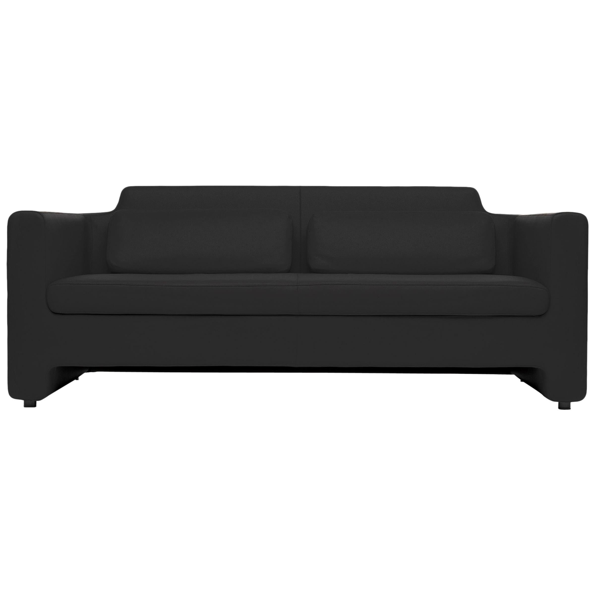 Baleri Italia Horizon Sofa in Black Leather by Arik Levy