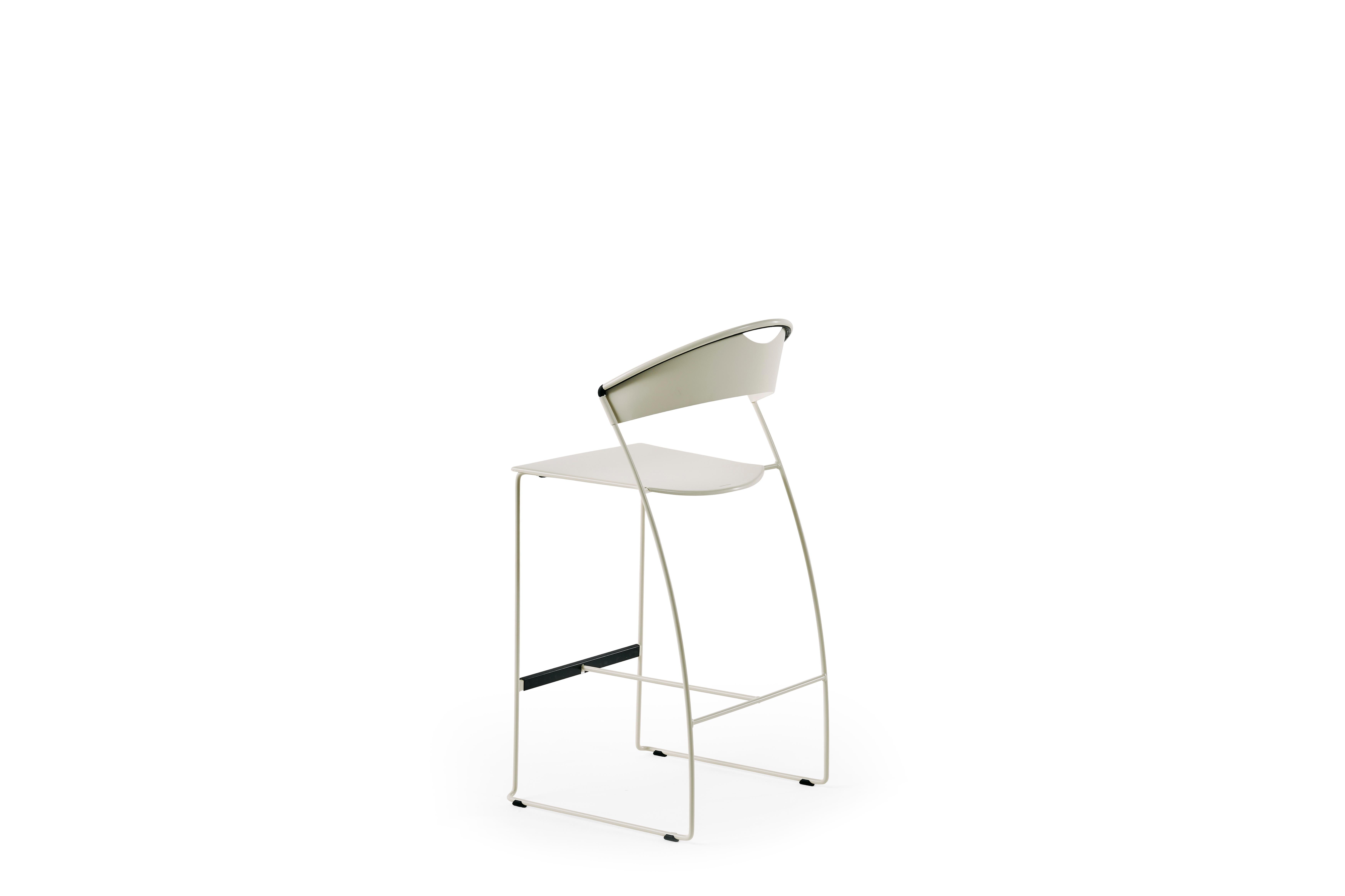 Acciaio Baleri Italia Juliette Kitchen Stool in Steel by Hannes Wettstein in vendita