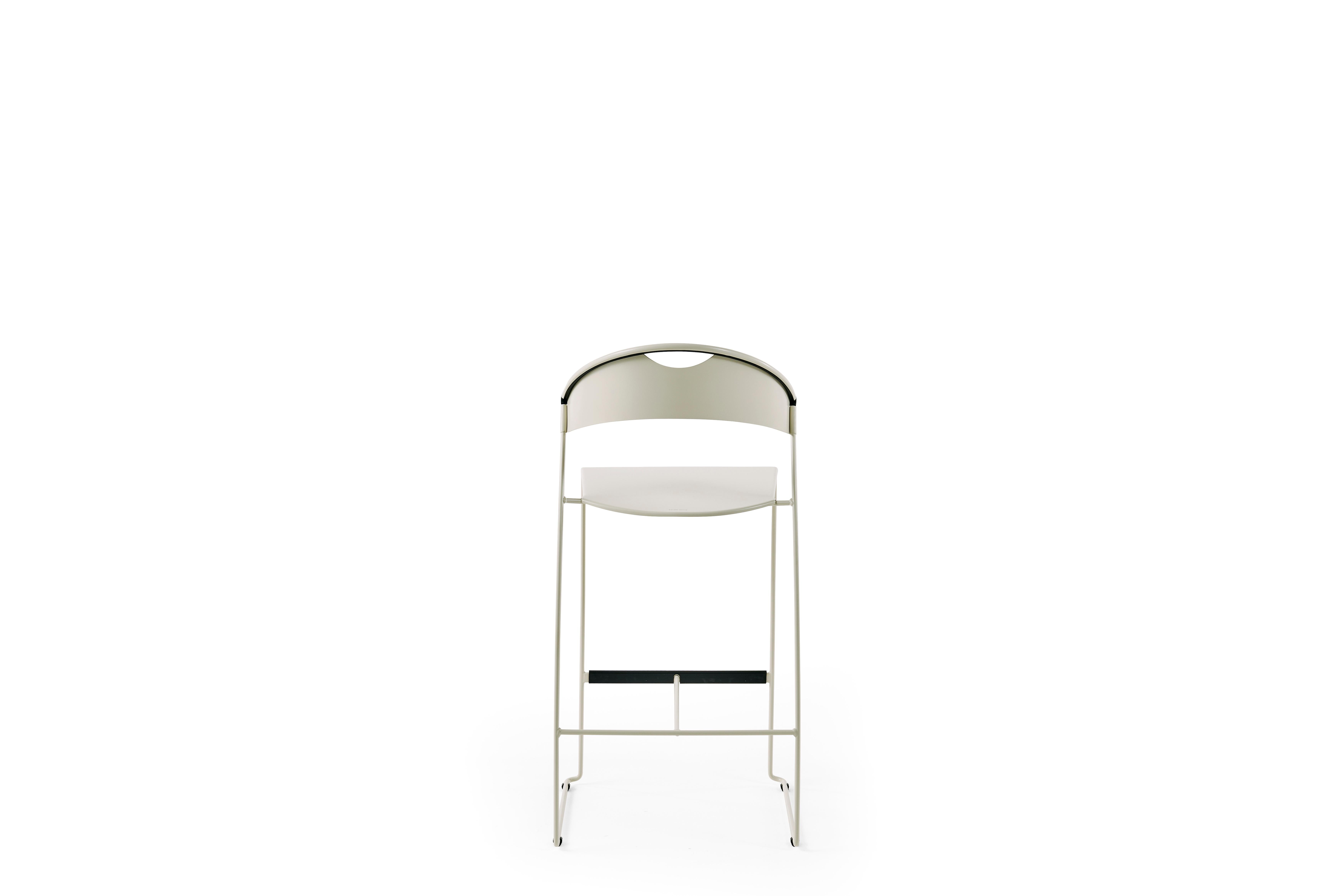 Baleri Italia Juliette Kitchen Stool in Steel by Hannes Wettstein in vendita 1