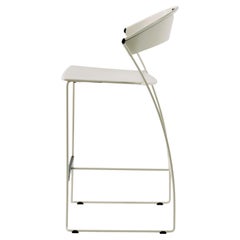 Baleri Italia Juliette Kitchen Stool in Steel by Hannes Wettstein