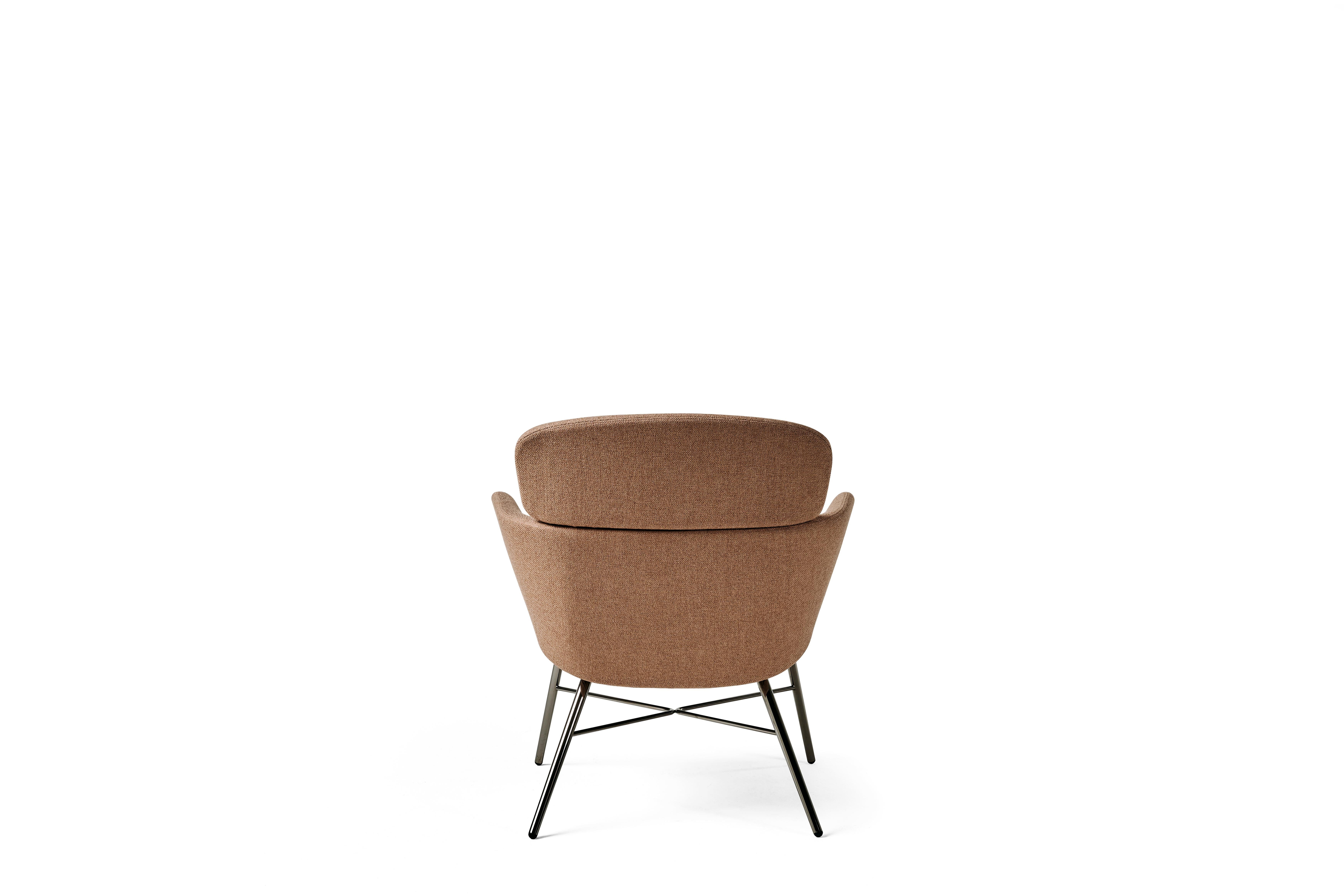 Baleri Italia Kin Lounge Armchair in Fabric by Radice Orlandini In New Condition For Sale In Milano, Lombardia