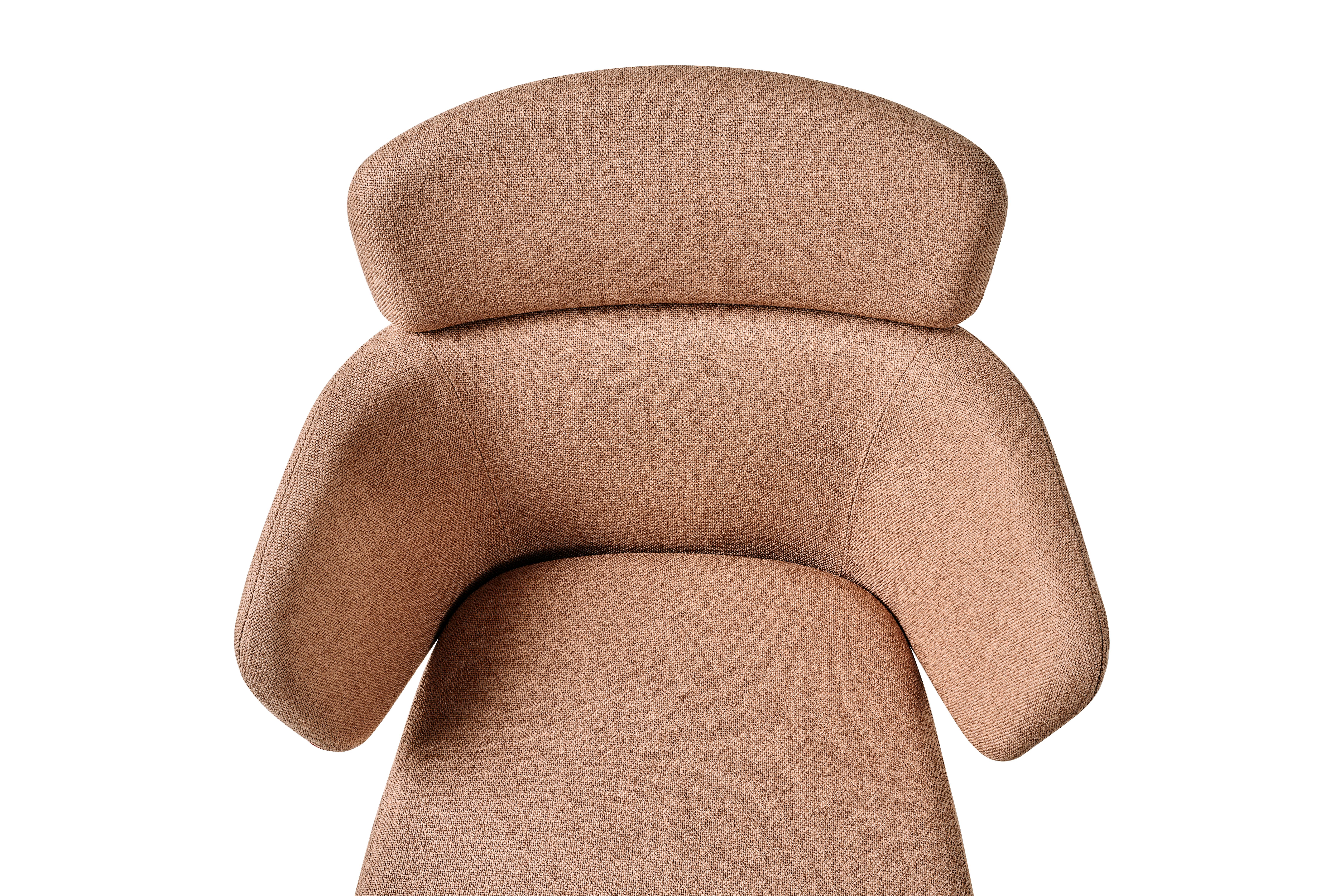 Baleri Italia Kin Lounge Armchair in Fabric by Radice Orlandini For Sale 2