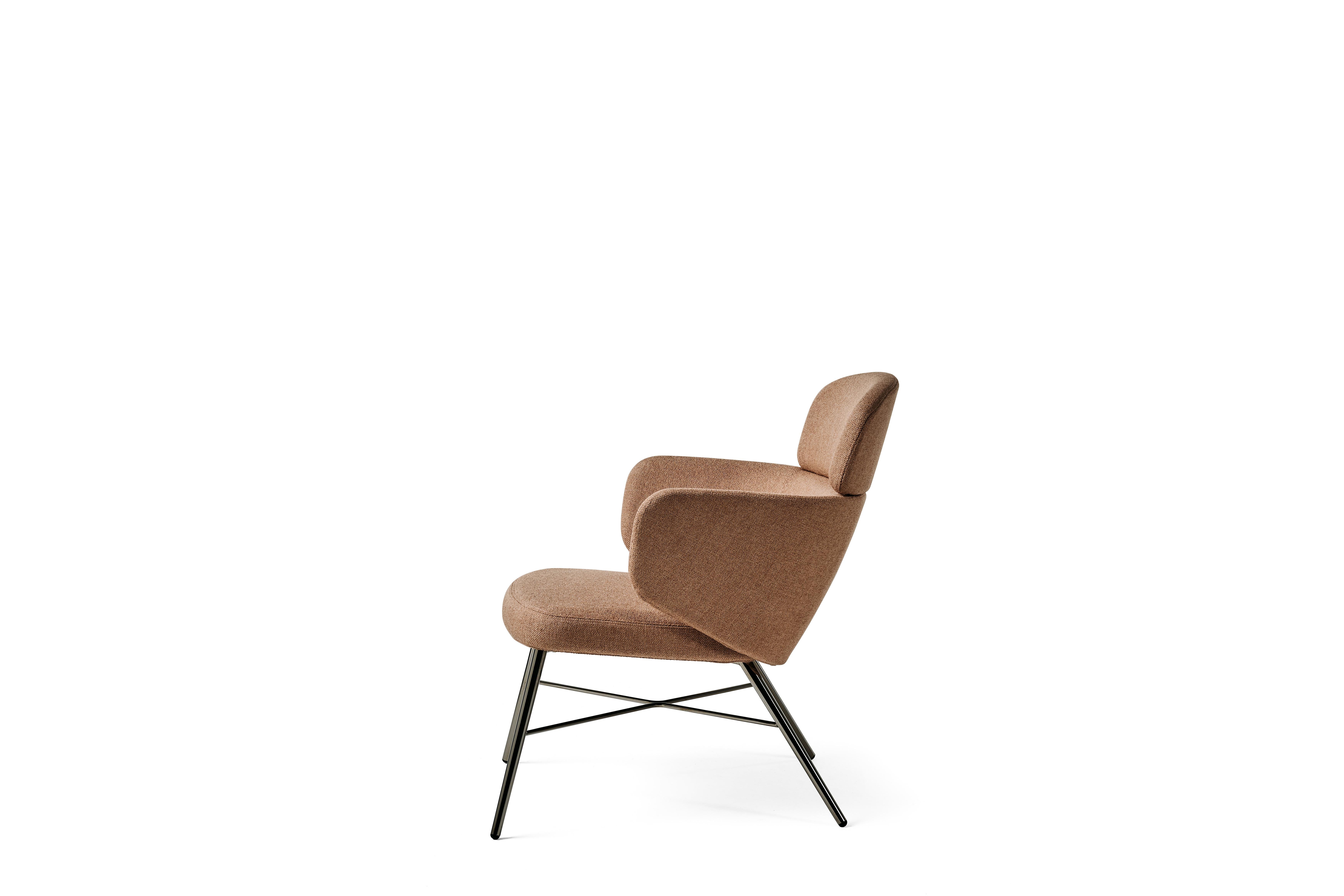 Modern Baleri Italia Kin Lounge Armchair in Fabric by Radice Orlandini For Sale