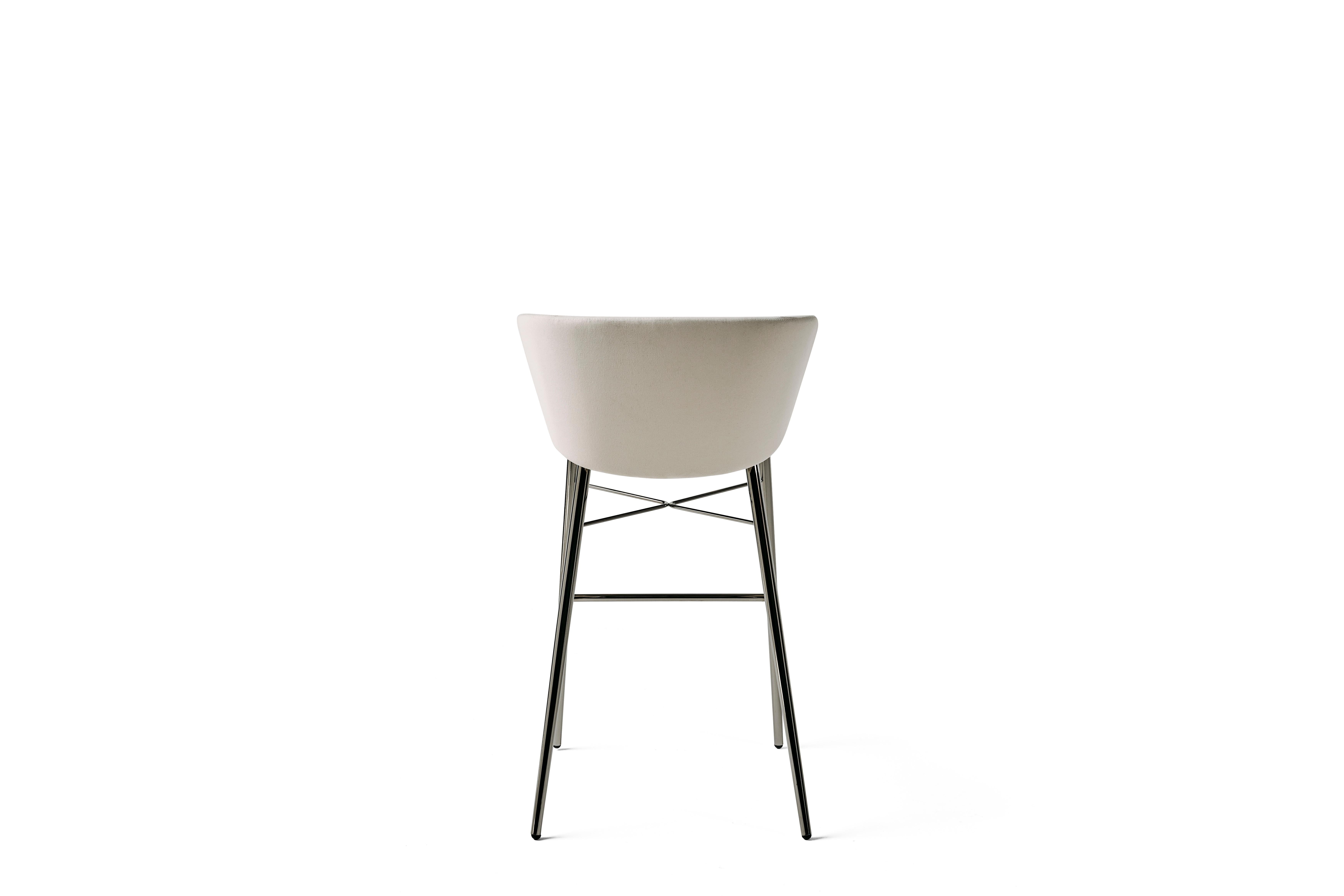 XXIe siècle et contemporain Baleri Italia grand tabouret de bar Kin en tissu par Radice Orlandini en vente