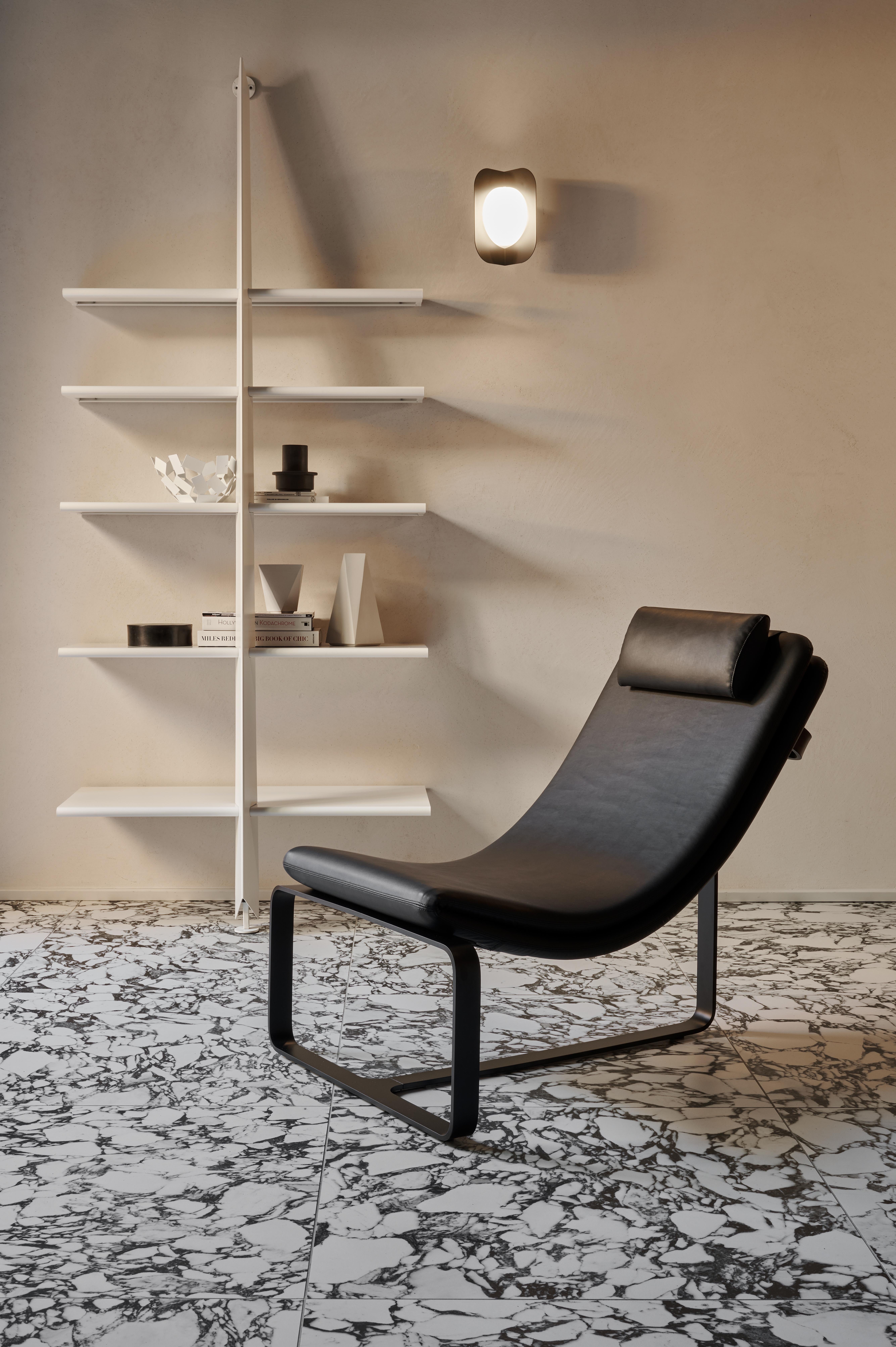 Italian Baleri Italia Mac Gee Bookshelf in Black Steel by Philippe Starck For Sale