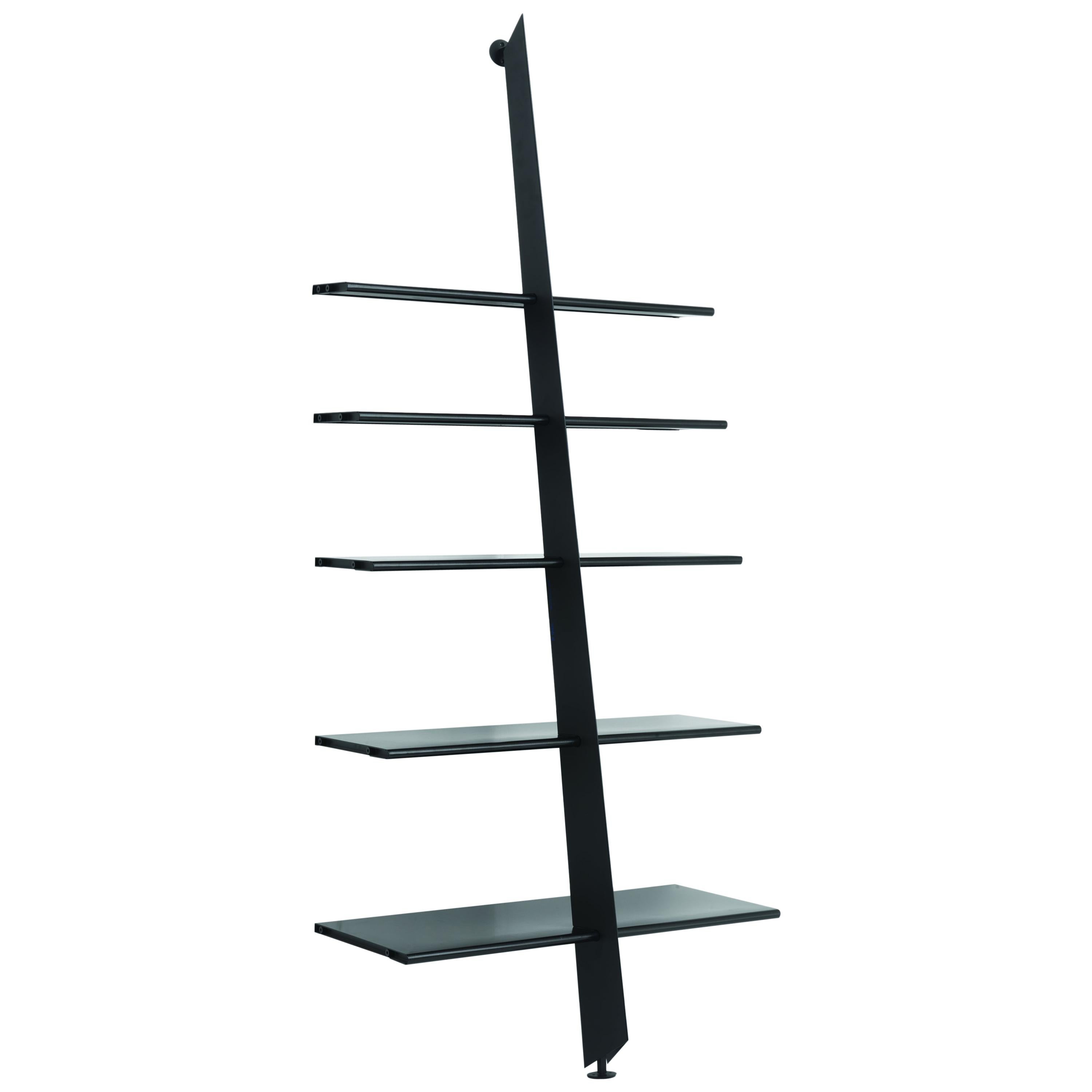 Baleri Italia Mac Gee Bookshelf in Black Steel by Philippe Starck