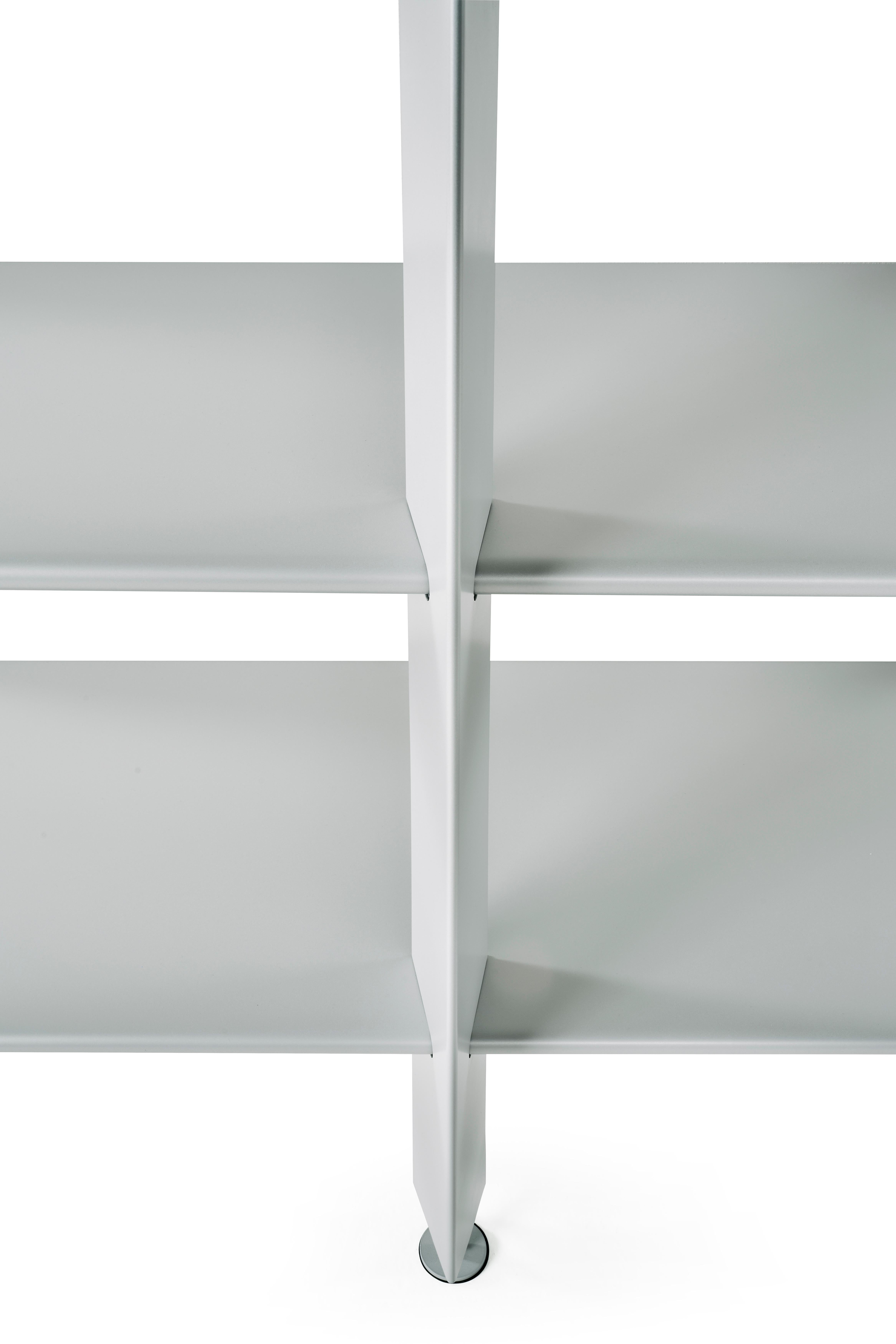 Italian Baleri Italia Mac Gee Bookshelf in White Steel by Philippe Starck For Sale