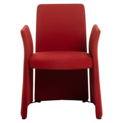 Baleri Italia Madam Armchair in Red Fabric by Radice Orlandini Designstudio