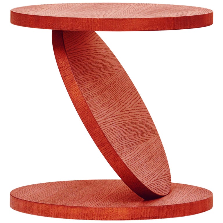 Baleri Italia Match Point Medium Coffee Table in Red Lacquer Oak by ...
