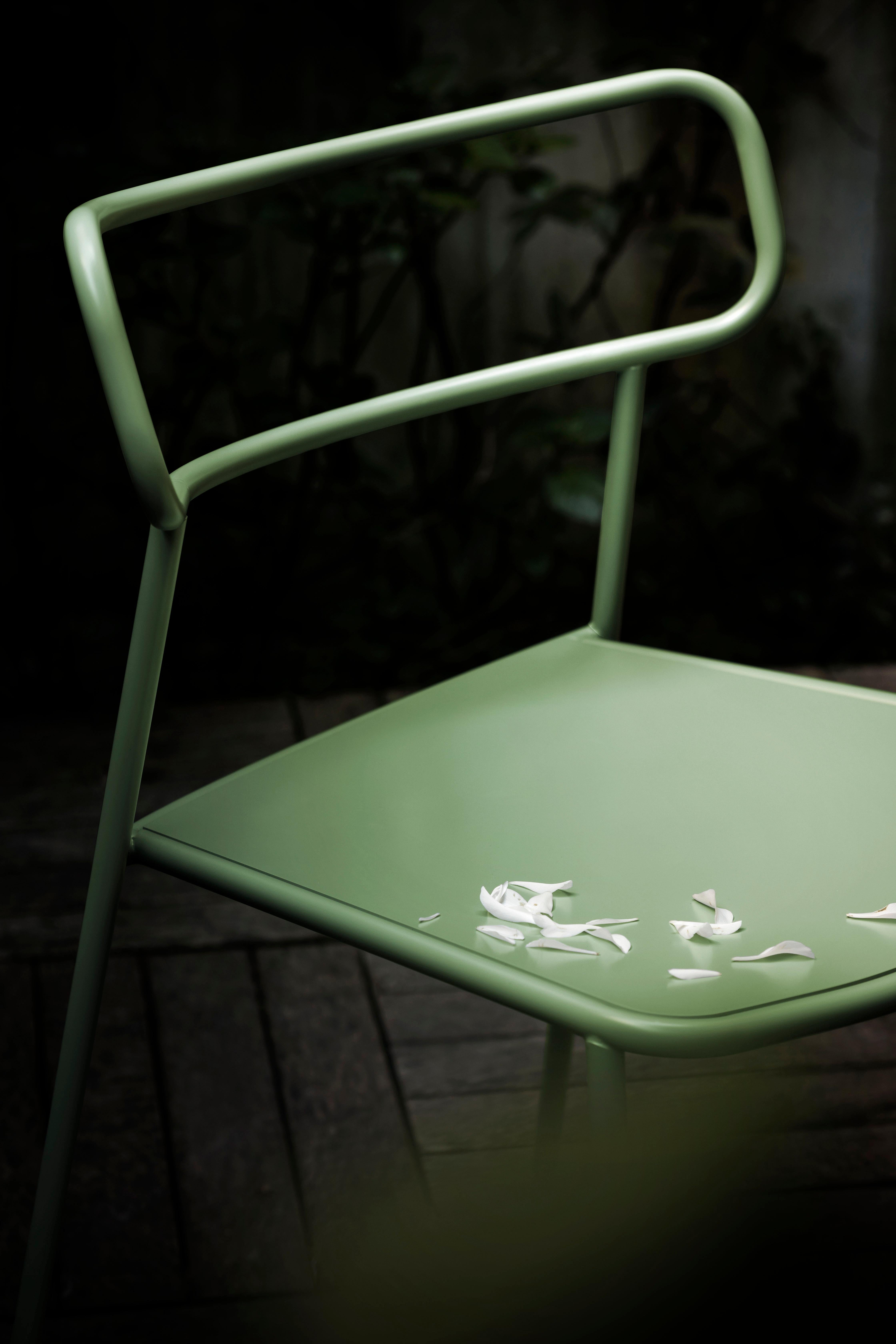 Modern Baleri Italia Paloma Outdoor Chair in Red Steel by Radice Orlandini Studio For Sale