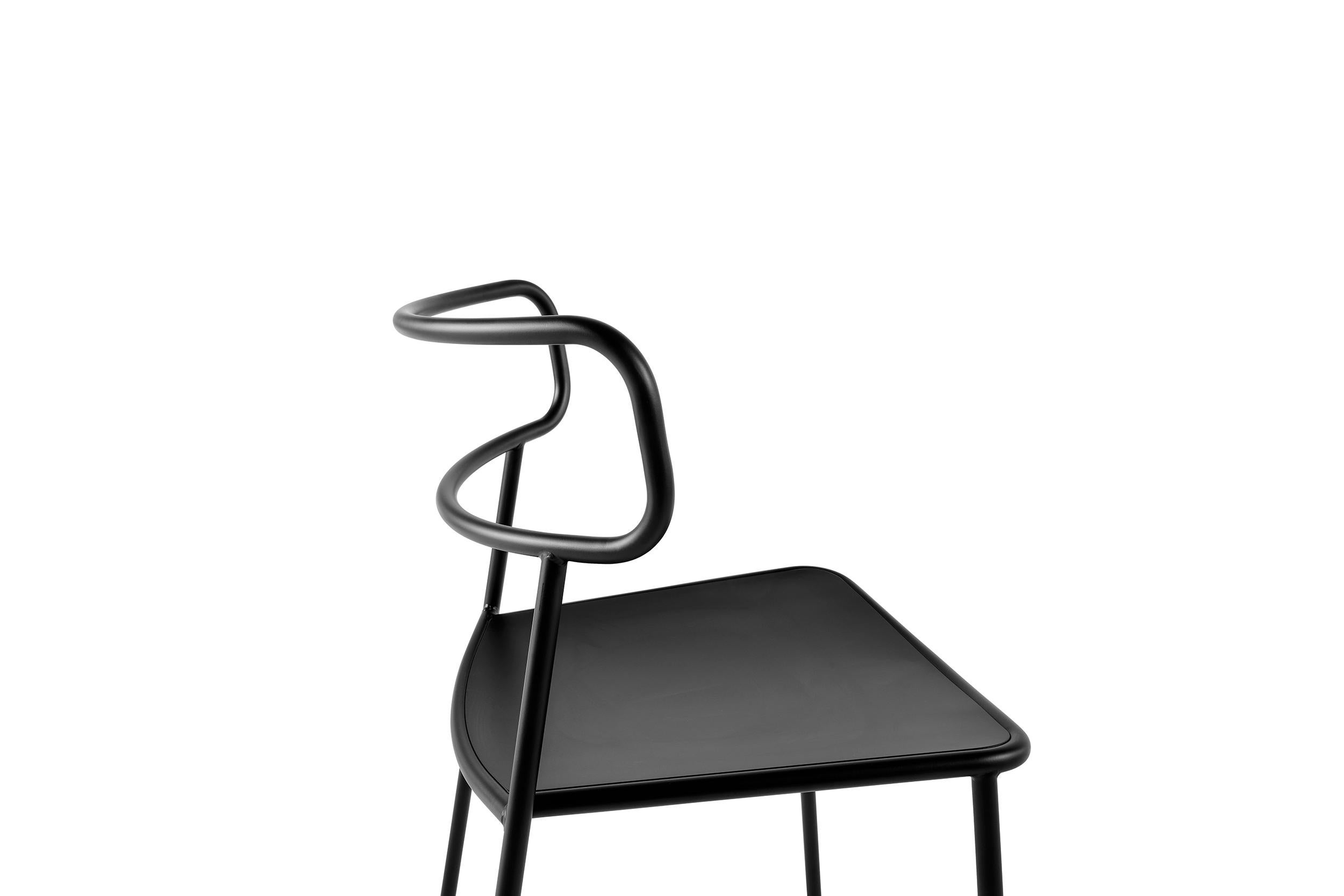 Baleri Italia Paloma Outdoor Chair in Steel by Radice Orlandini Studio In New Condition For Sale In Milano, Lombardia