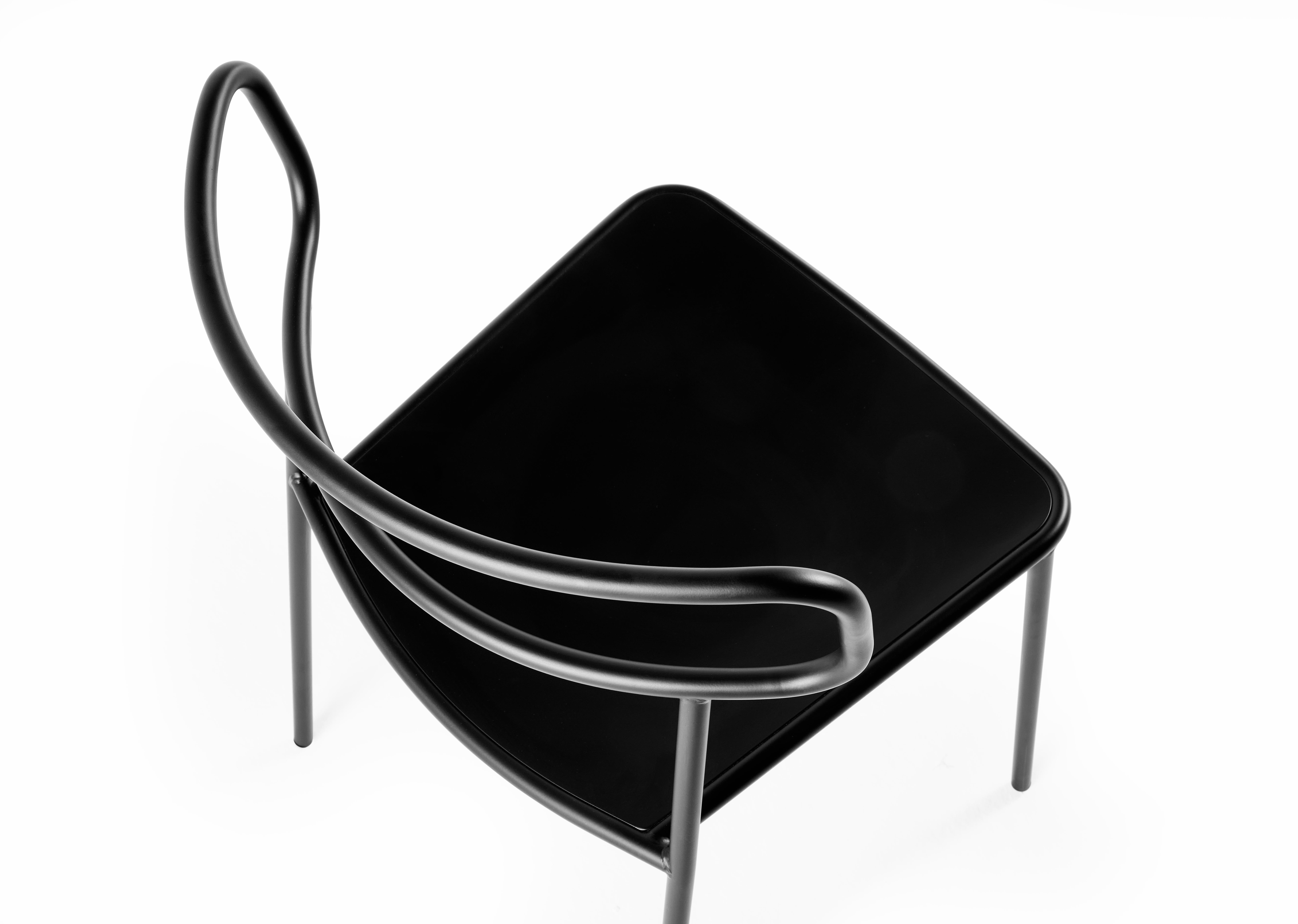 Contemporary Baleri Italia Paloma Outdoor Chair in Steel by Radice Orlandini Studio For Sale