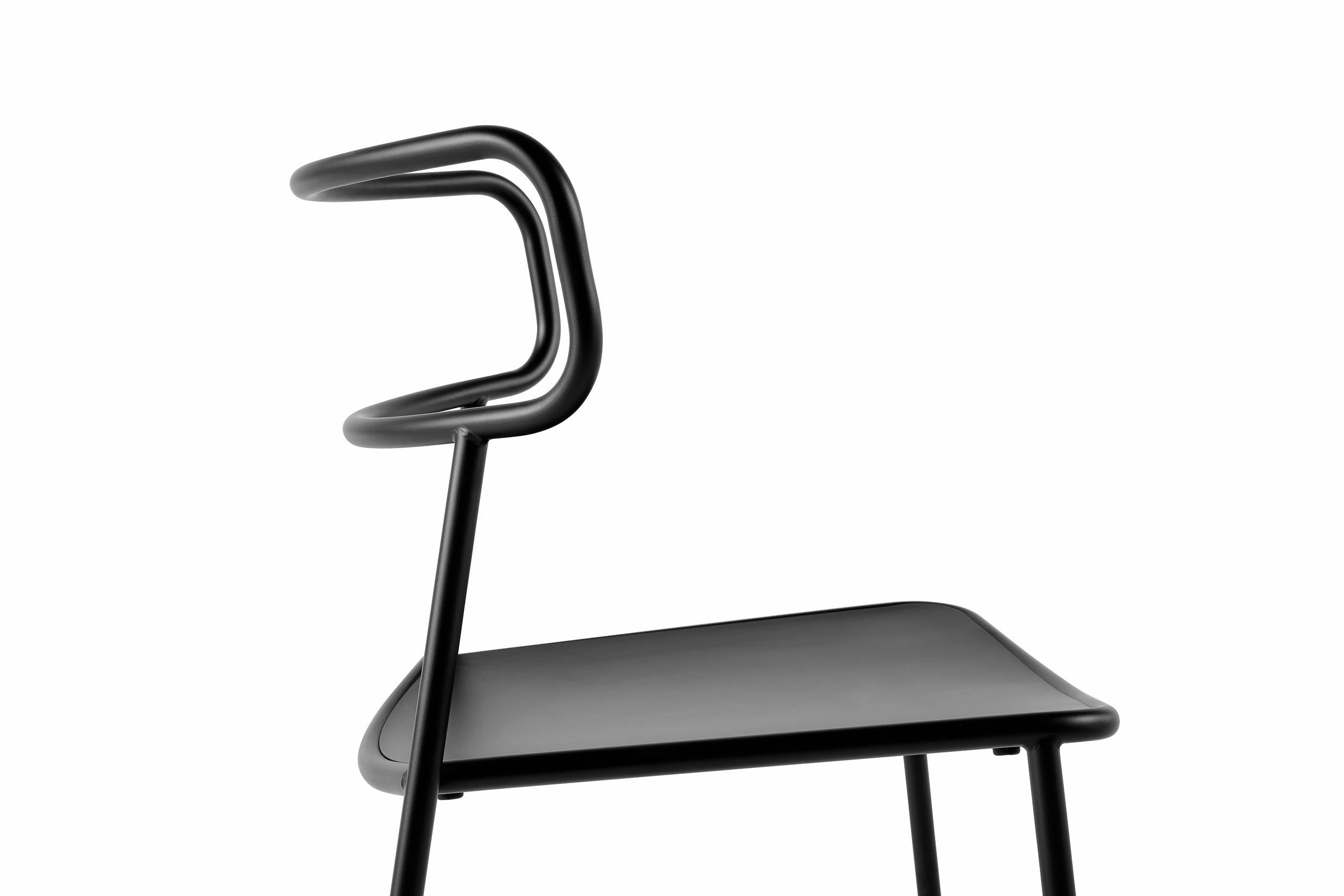 Metal Baleri Italia Paloma Outdoor Chair in Steel by Radice Orlandini Studio For Sale
