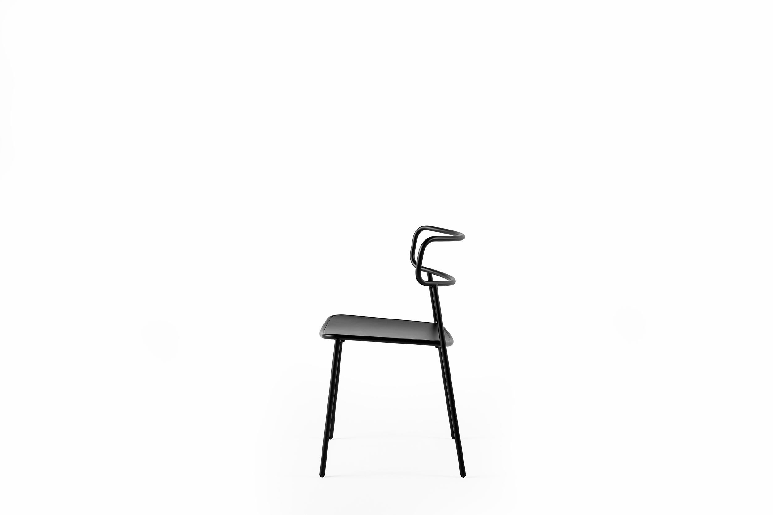Modern Baleri Italia Paloma Outdoor Chair in Steel by Radice Orlandini Studio For Sale